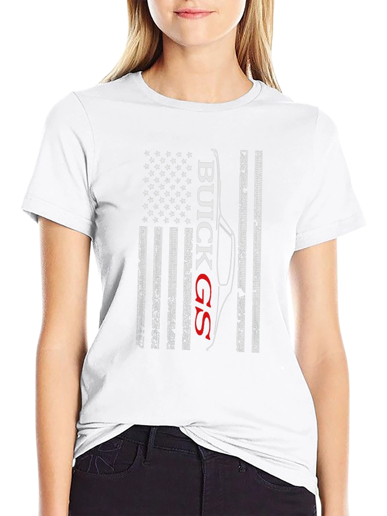 Buick GS American Flag Graphic Tee