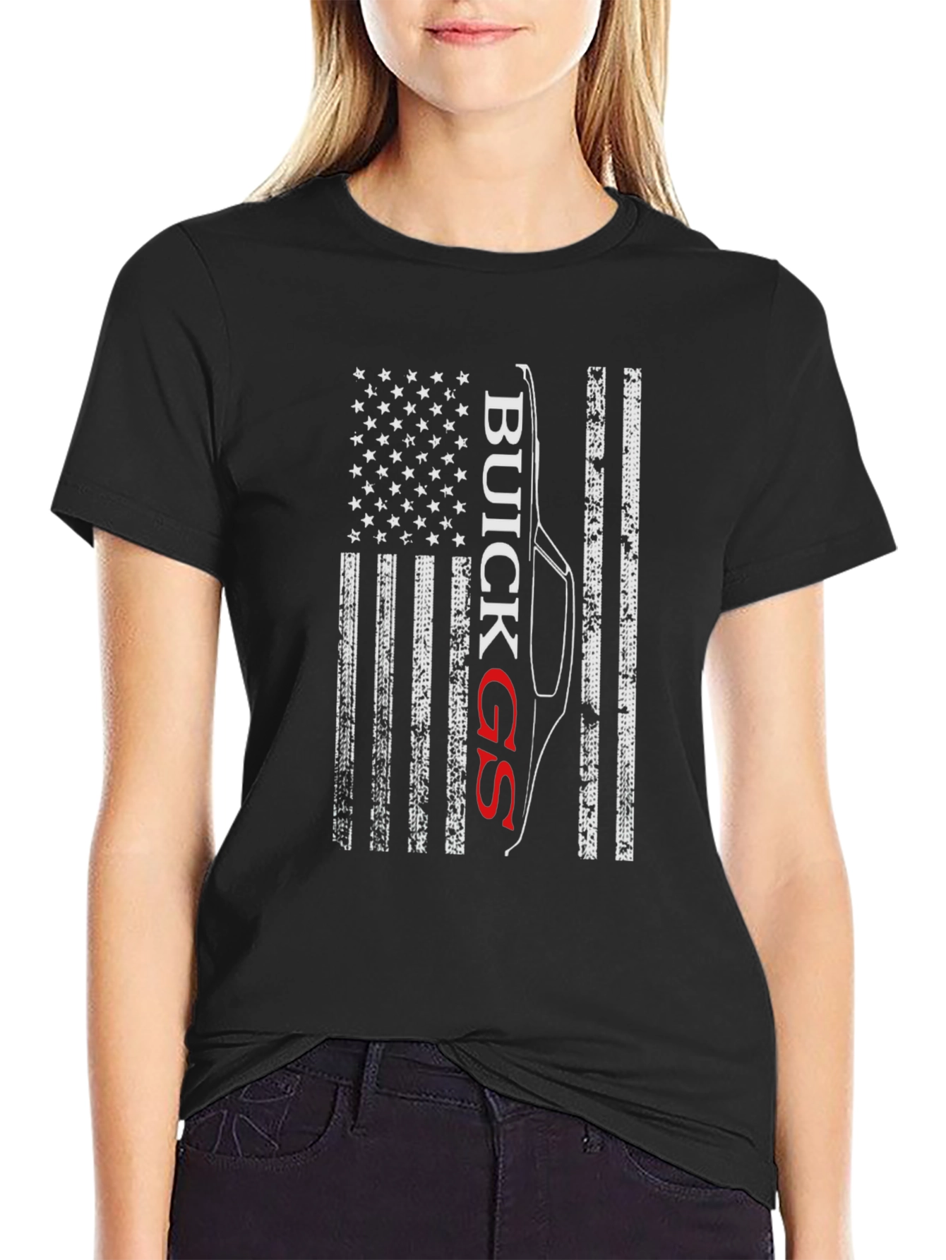 Buick GS American Flag Graphic Tee