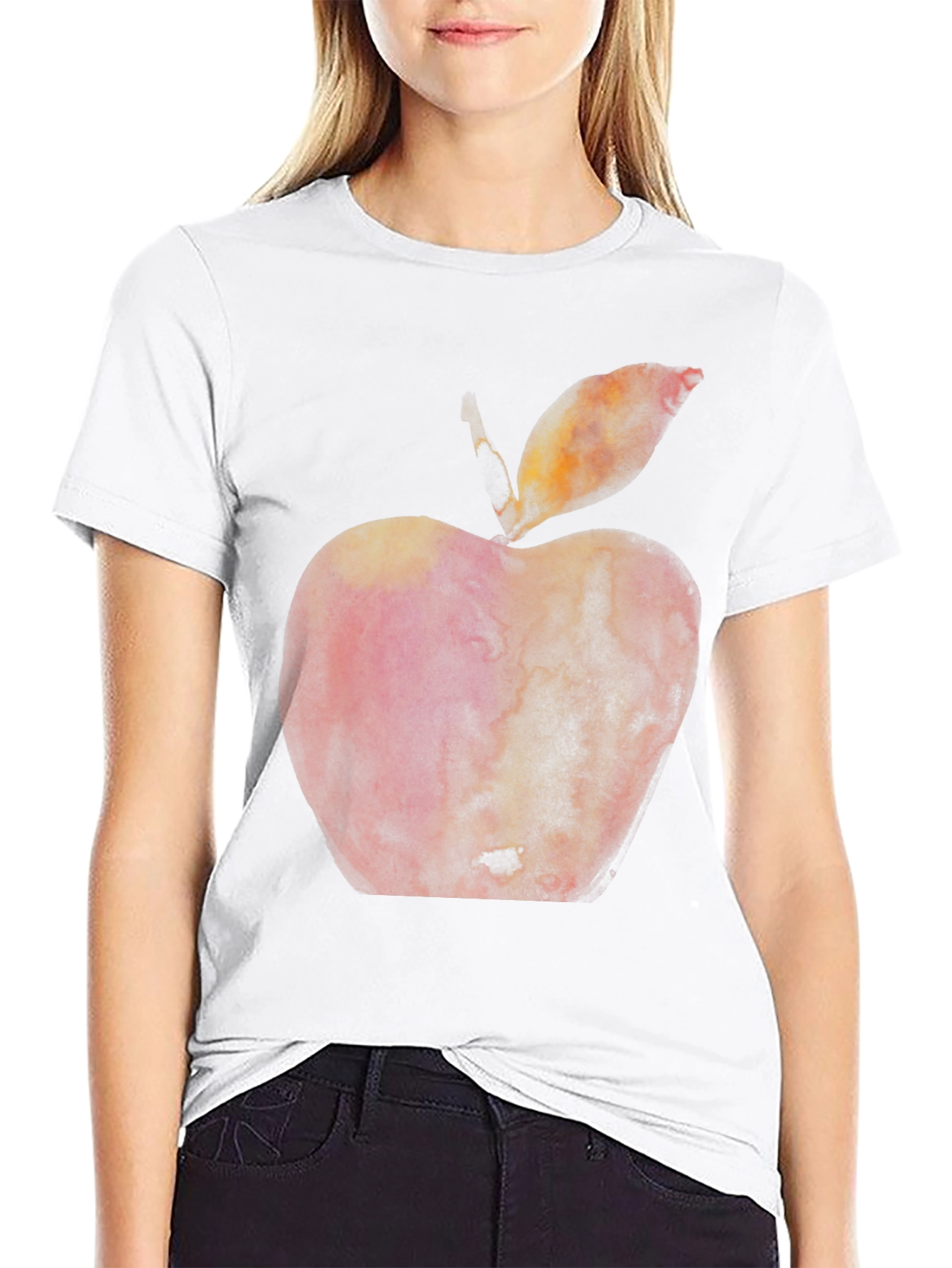 Apple Graphic Black T-Shirt