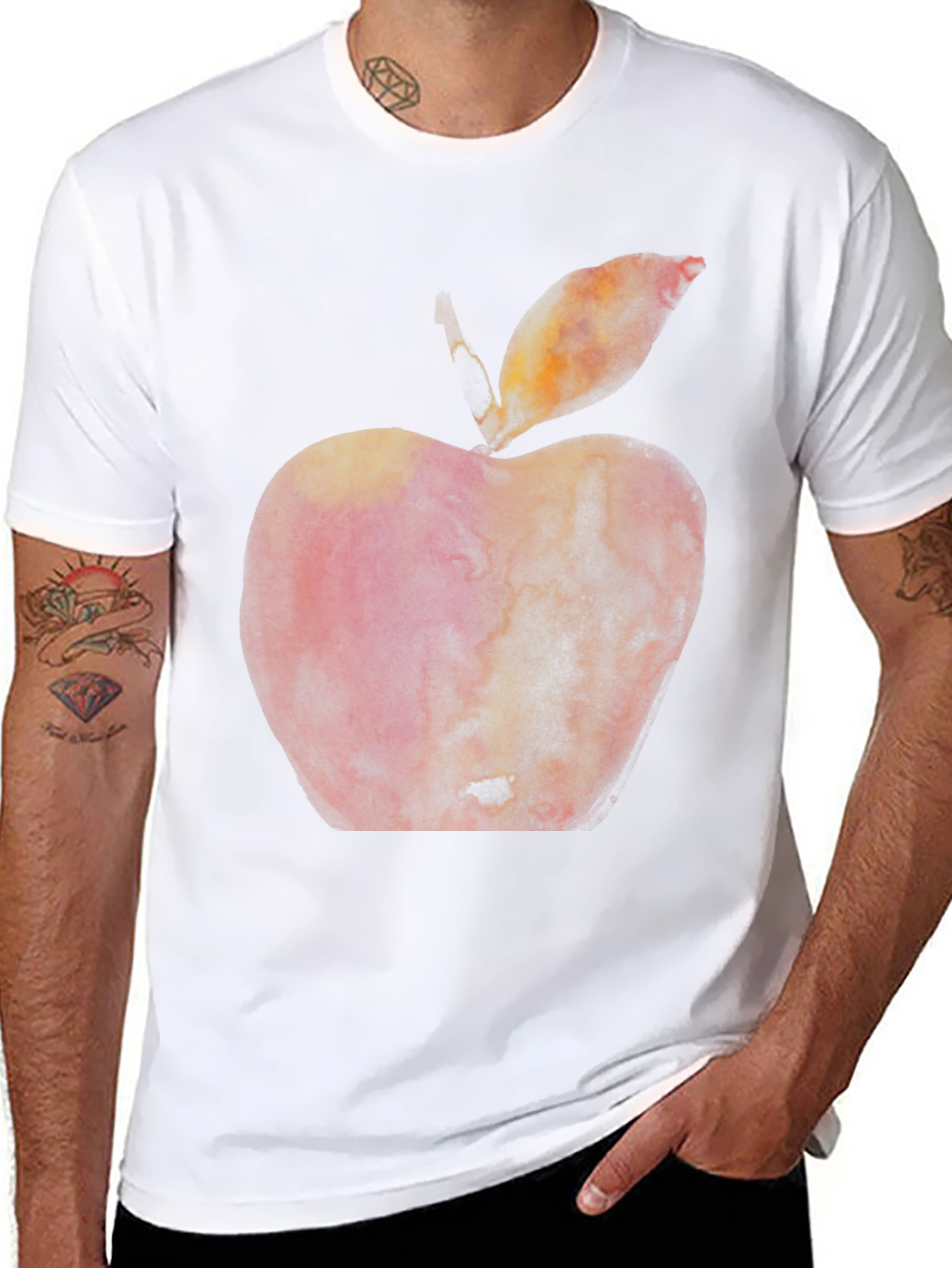 Apple Graphic Black T-Shirt