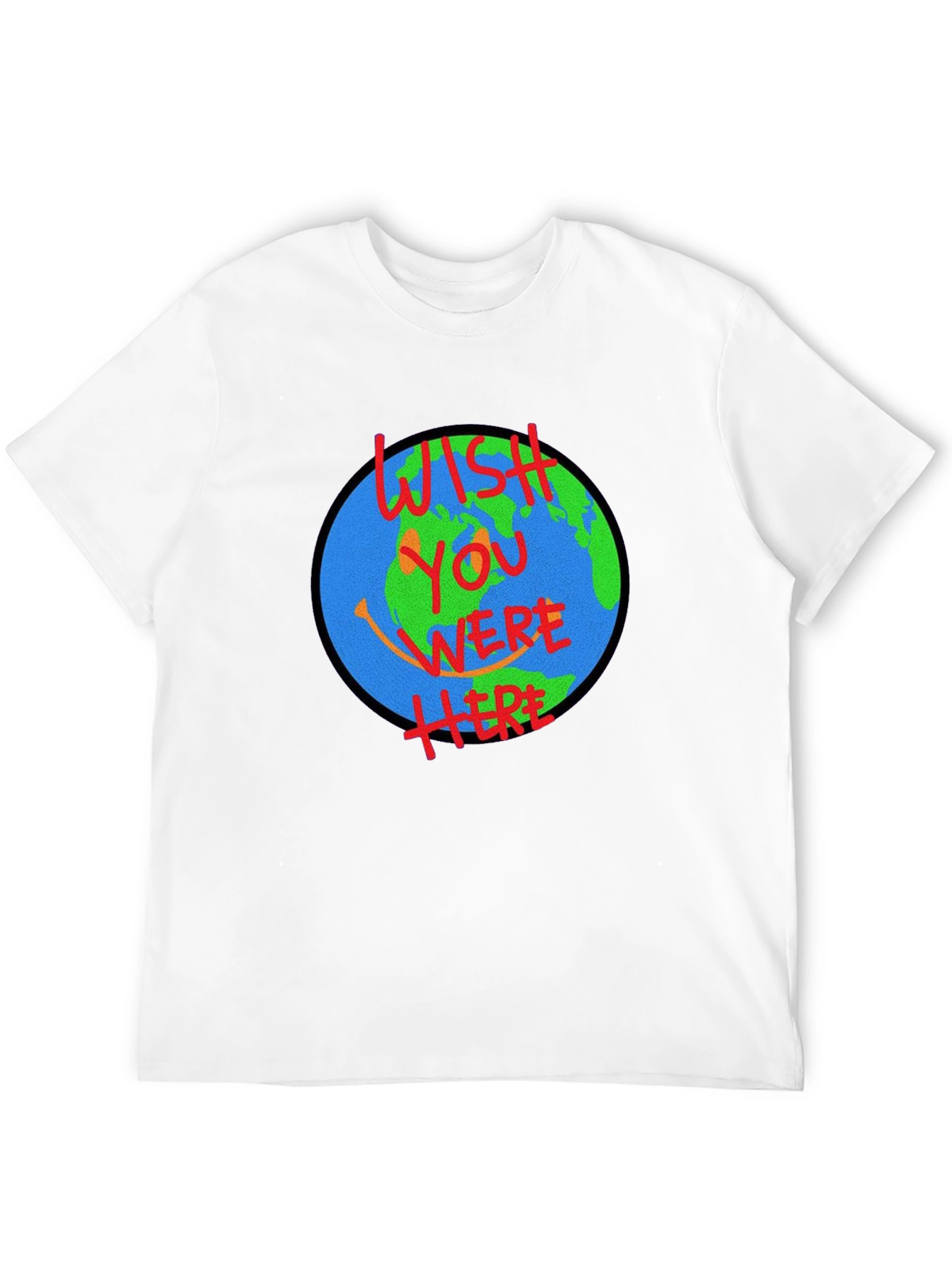 Wish You Were Here Earth Graphic T-Shirt