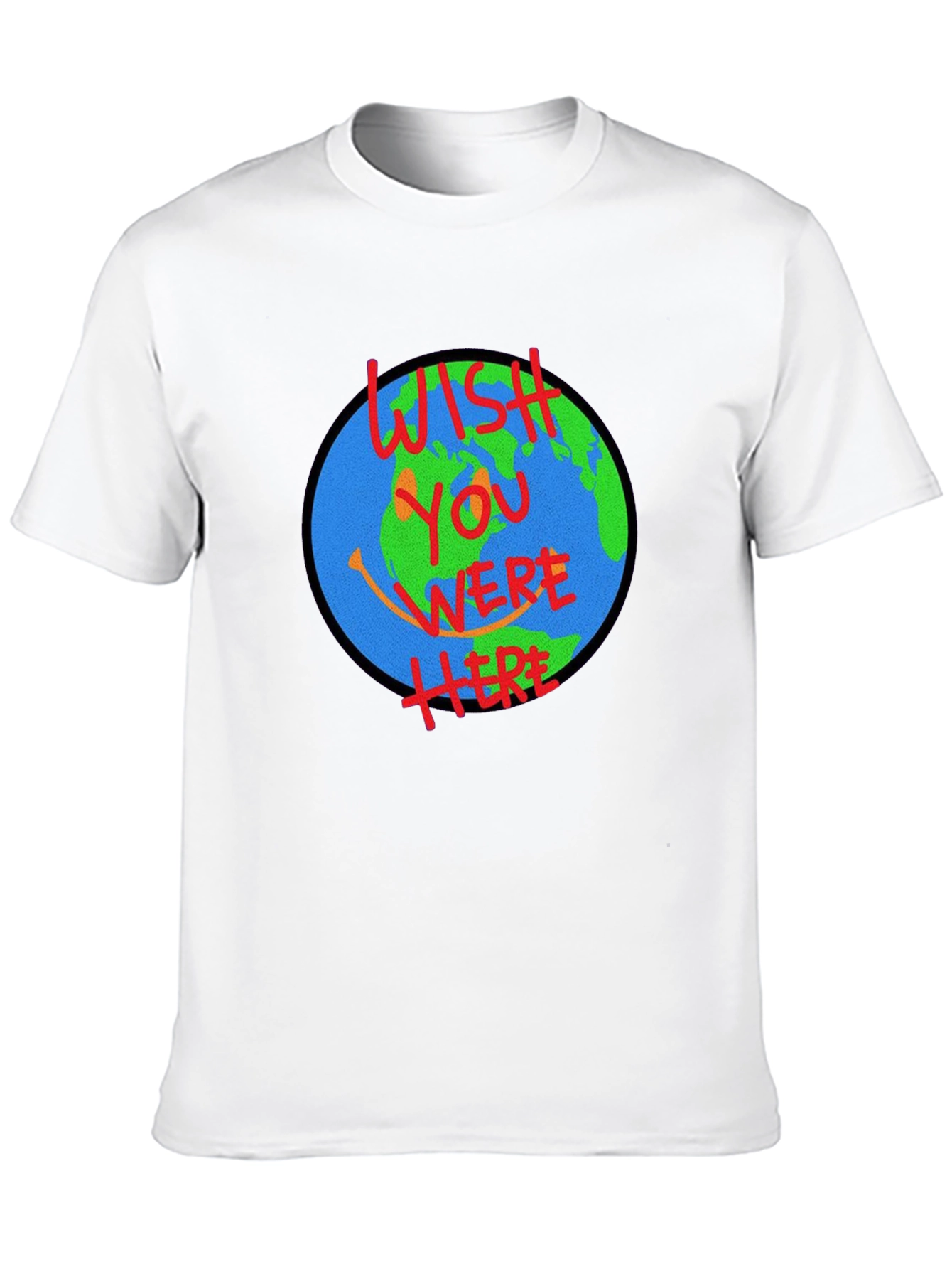 Wish You Were Here Earth Graphic T-Shirt