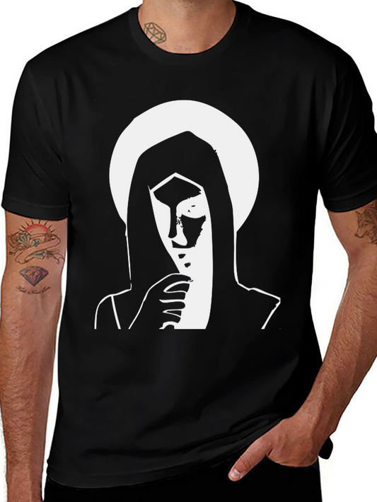 Black T-Shirt with Graphic Print