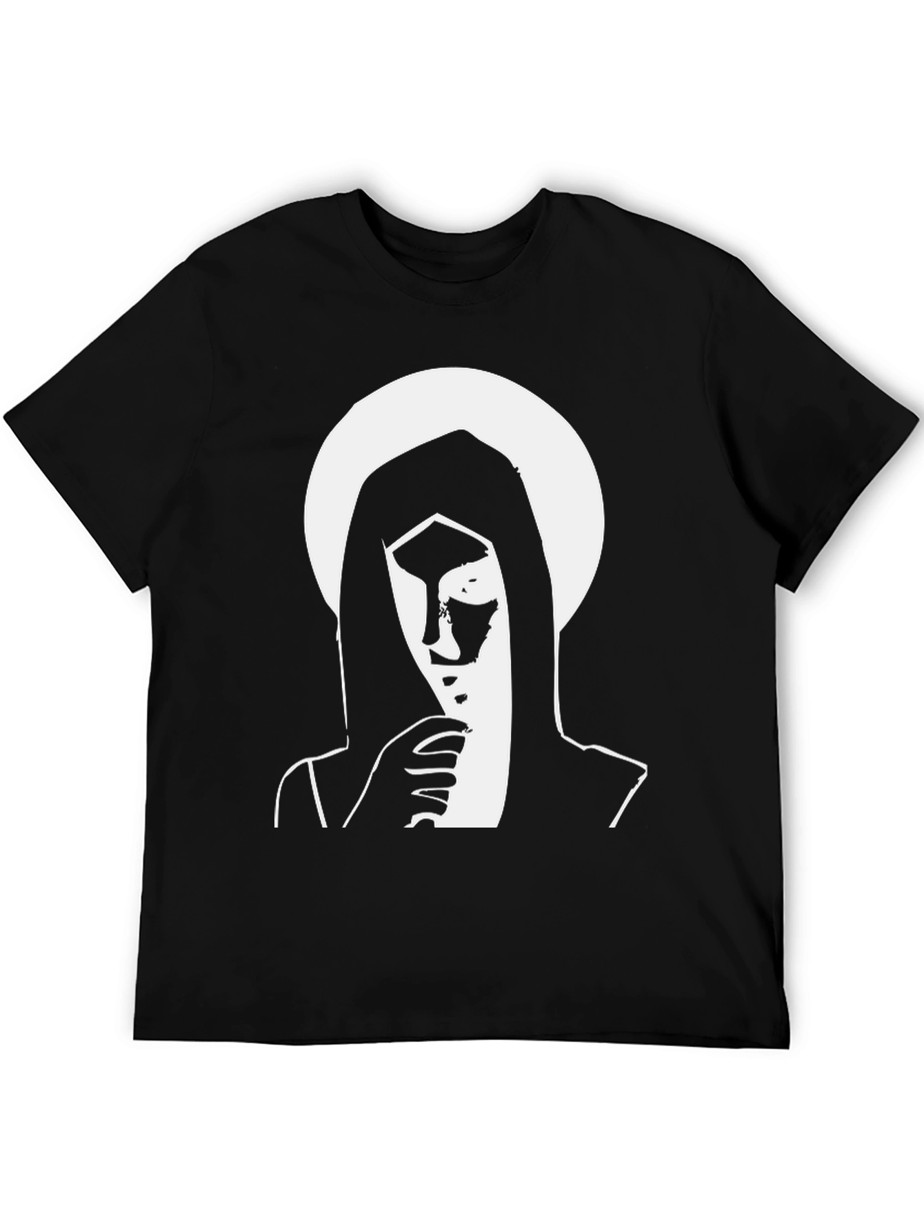 Black T-Shirt with Graphic Print