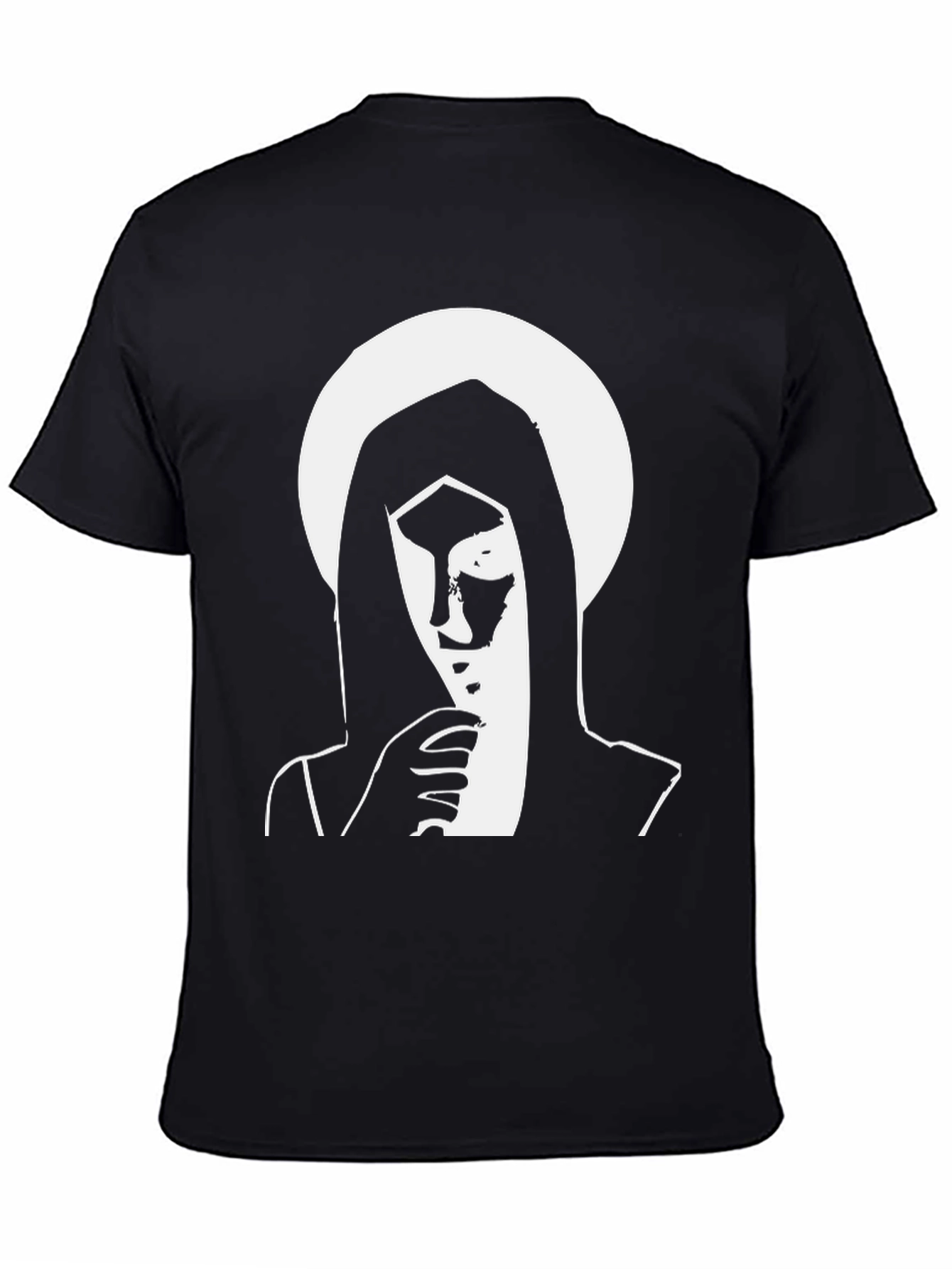 Black T-Shirt with Graphic Print