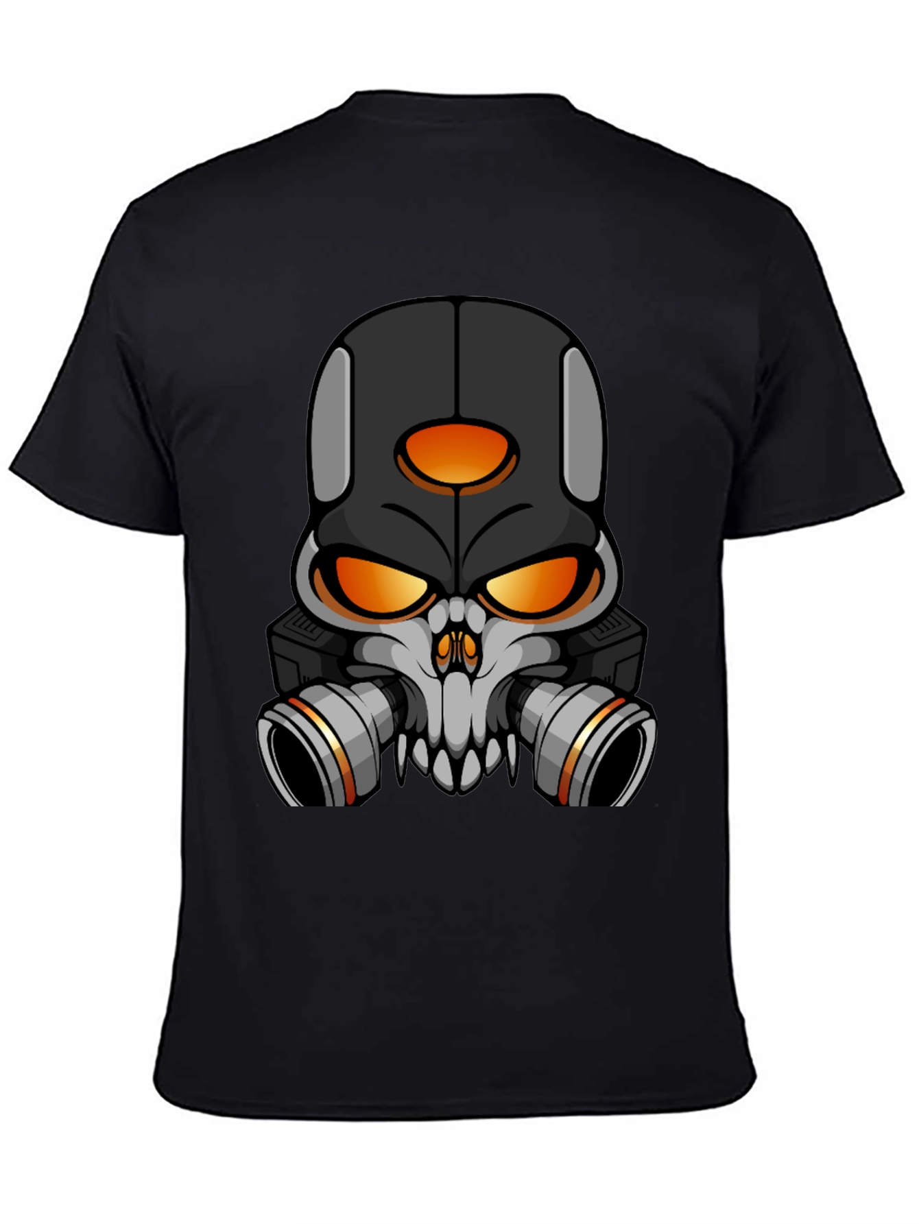Skull Gas Mask Graphic T-Shirt - Bold Streetwear Style