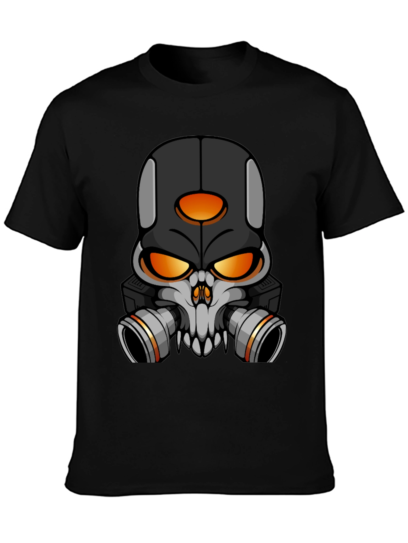 Skull Gas Mask Graphic T-Shirt - Bold Streetwear Style
