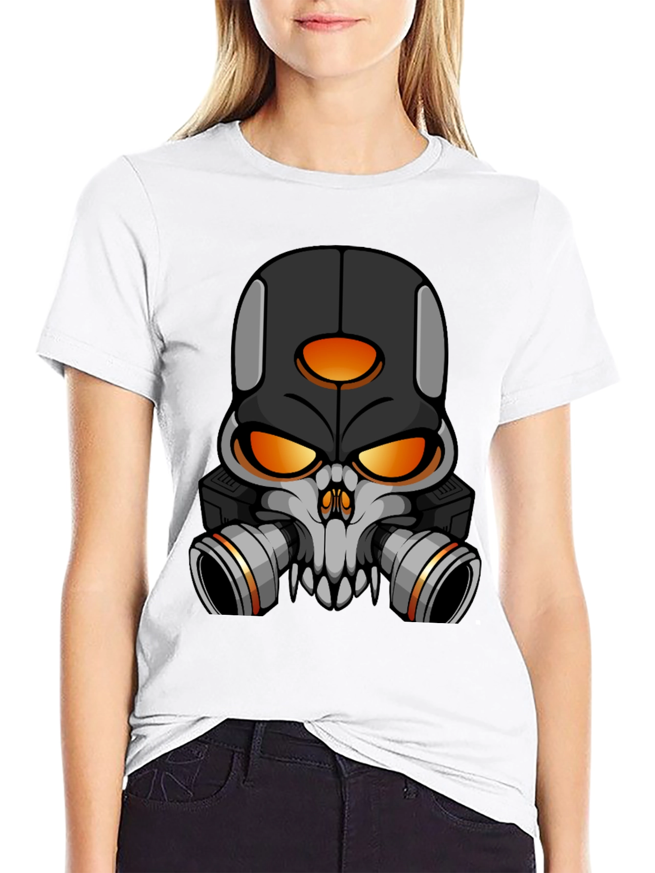 Skull Gas Mask Graphic T-Shirt - Bold Streetwear Style