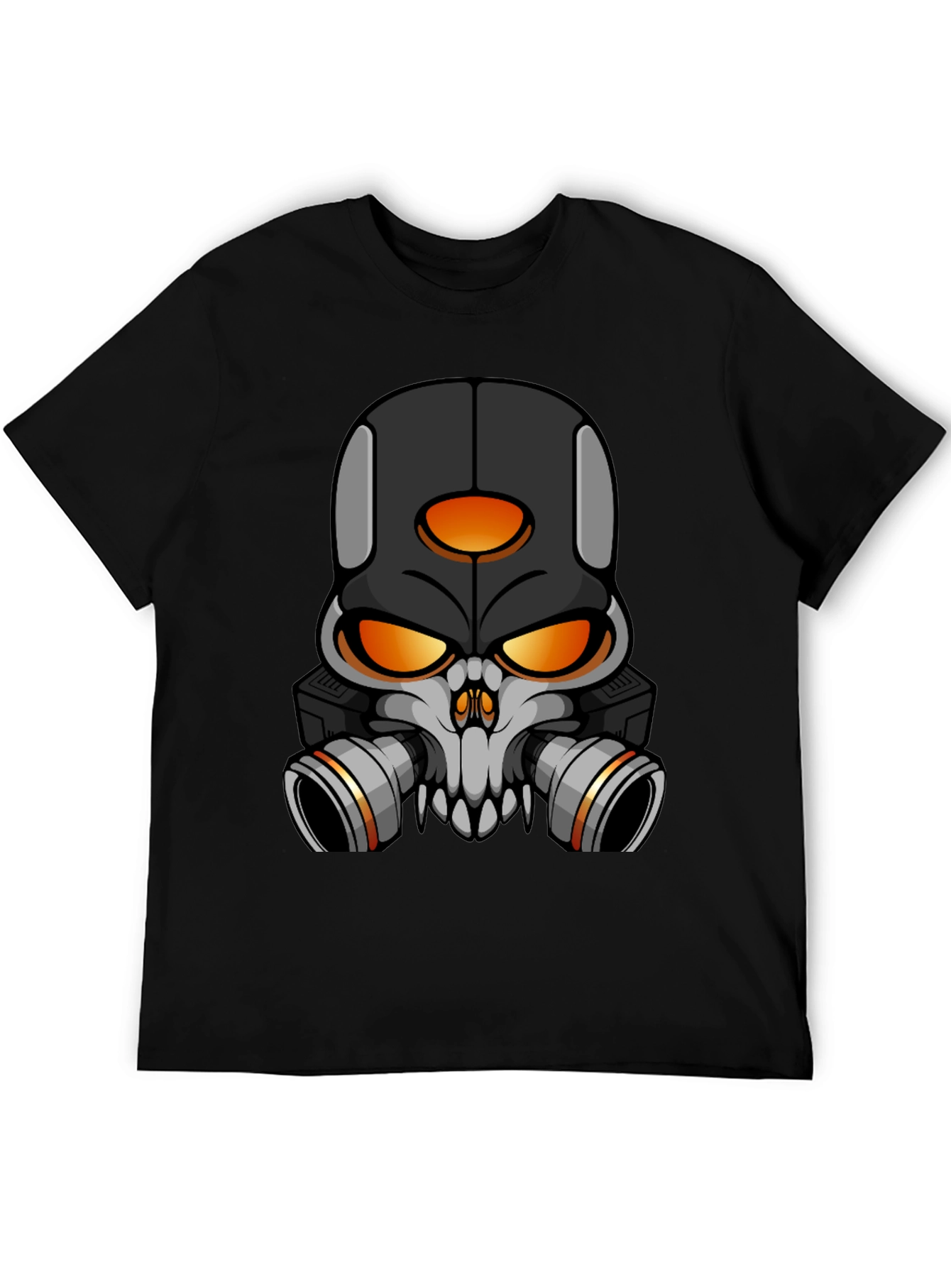 Skull Gas Mask Graphic T-Shirt - Bold Streetwear Style