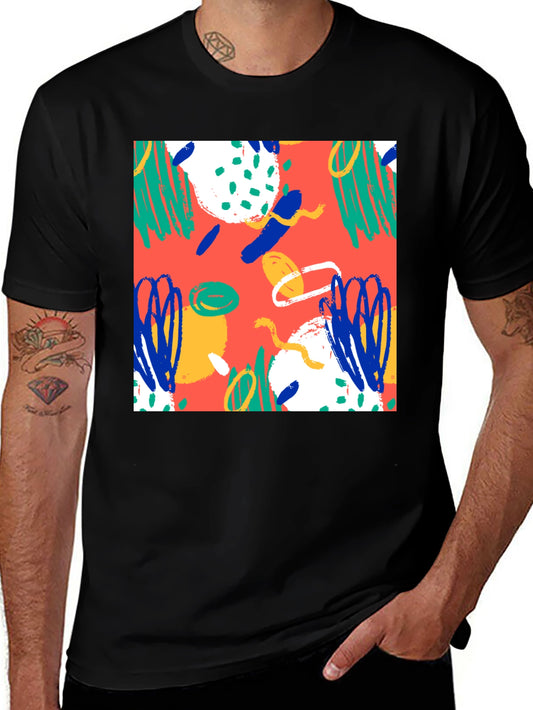 Abstract Art Tee - Modern Graphic Print T-Shirt