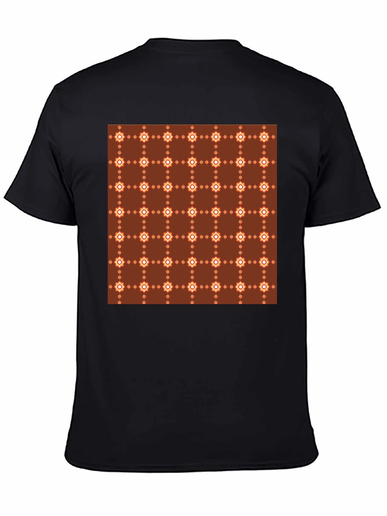 Patterned Tee:  Retro Geometric Print
