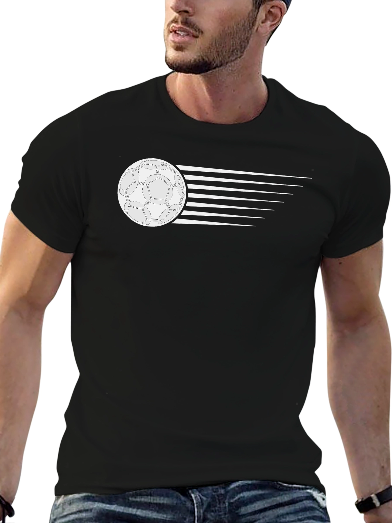 Soccer Ball Speed Graphic T-Shirt