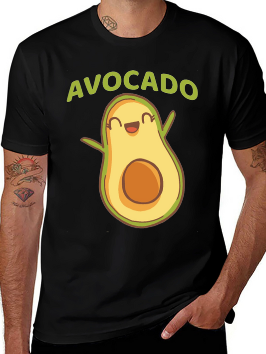 Cute Avocado Graphic Tee - Fun Foodie T-Shirt