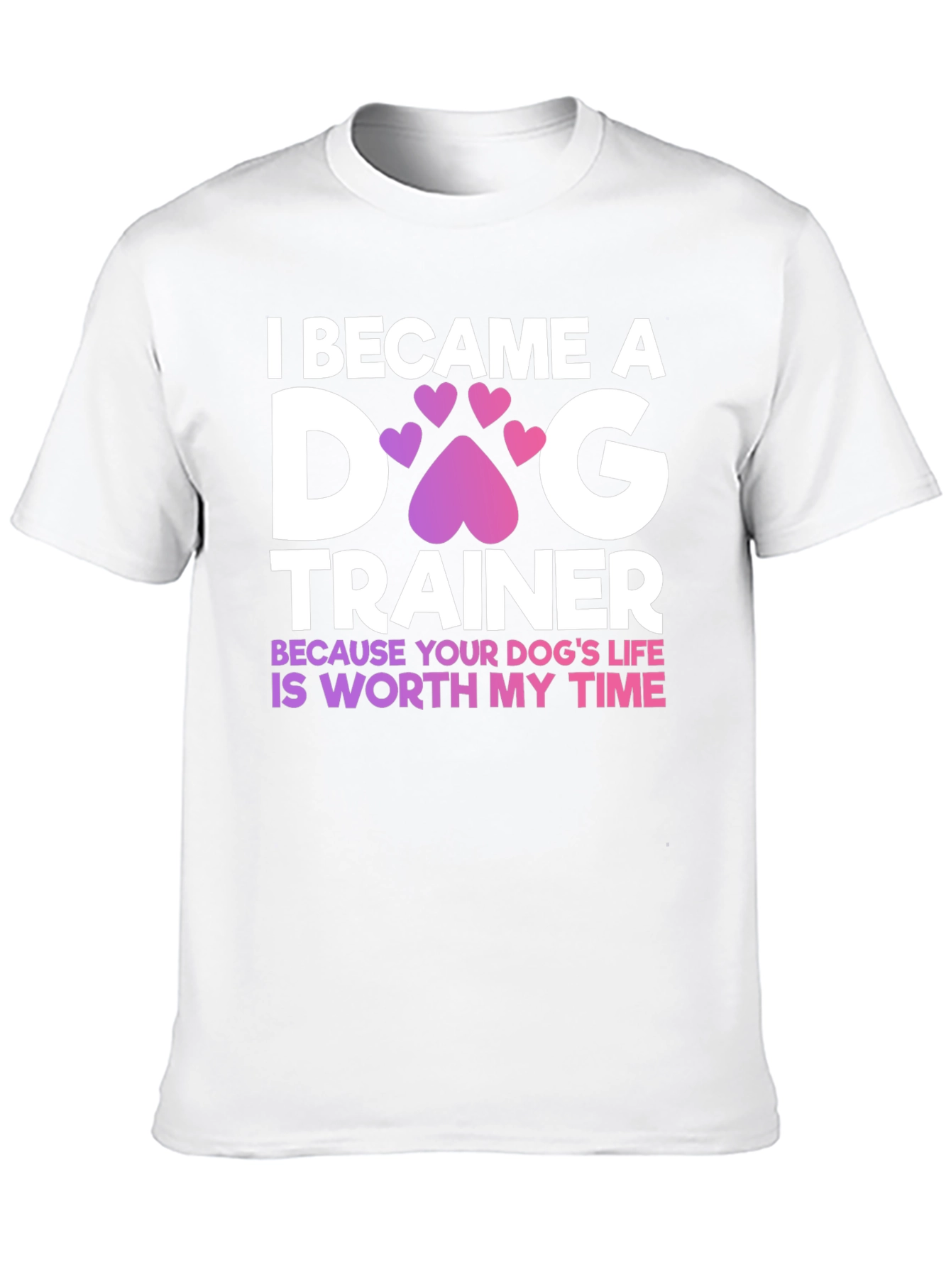 Dog Trainer Tee - Heart Paw Print