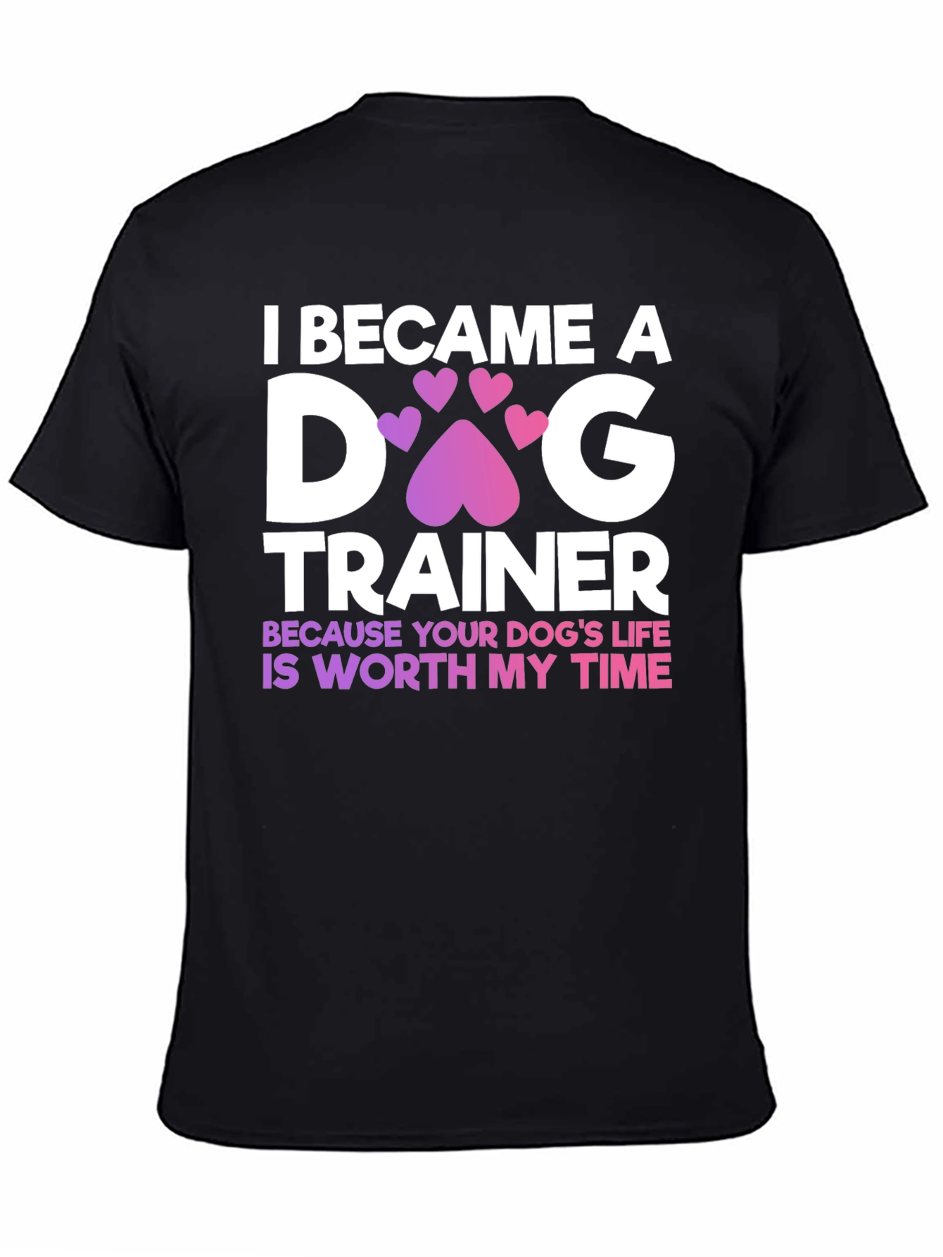 Dog Trainer Tee - Heart Paw Print