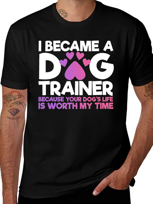 Dog Trainer Tee - Heart Paw Print