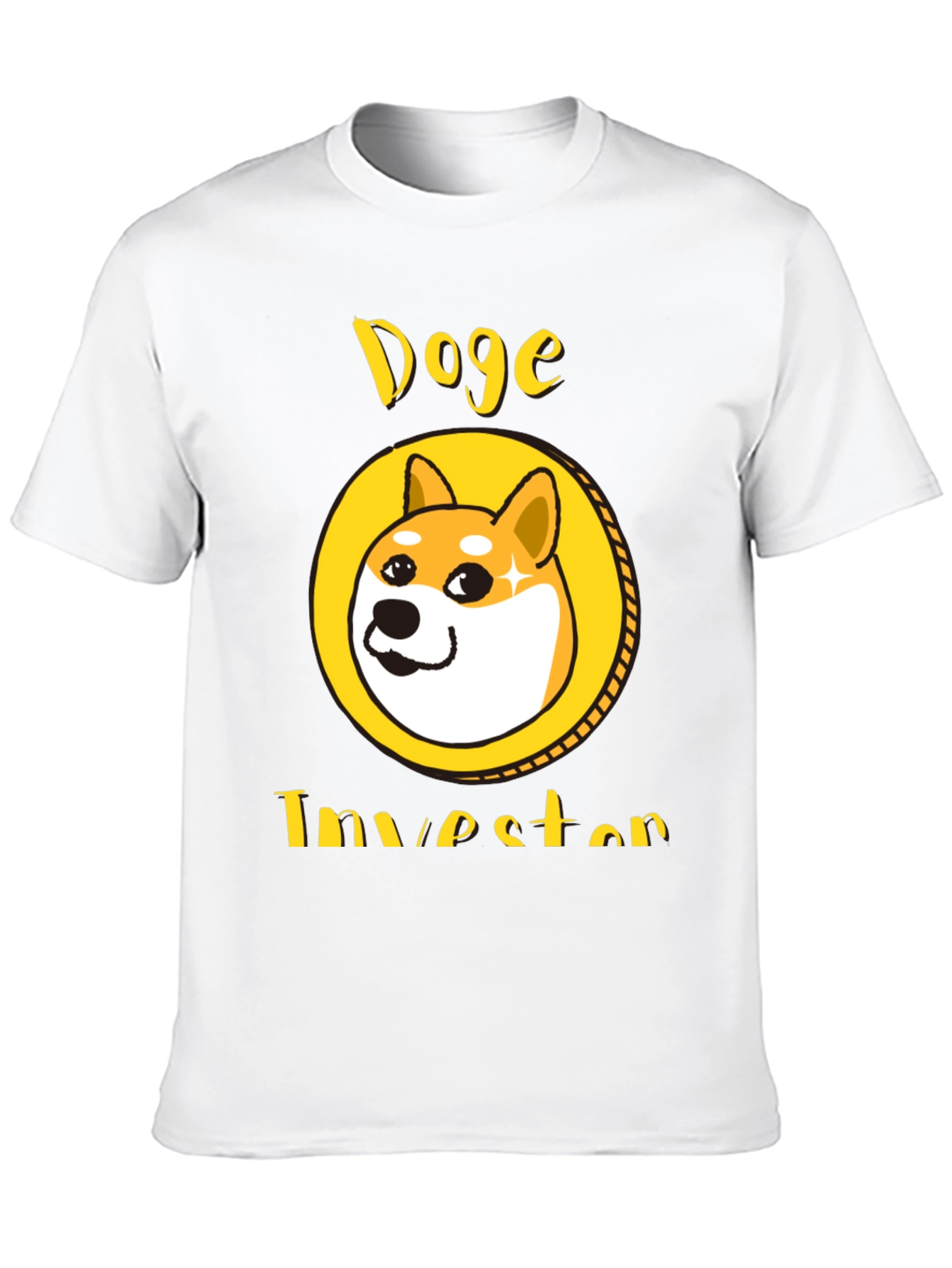 Doge Investor Black T-Shirt - Meme Crypto Tee