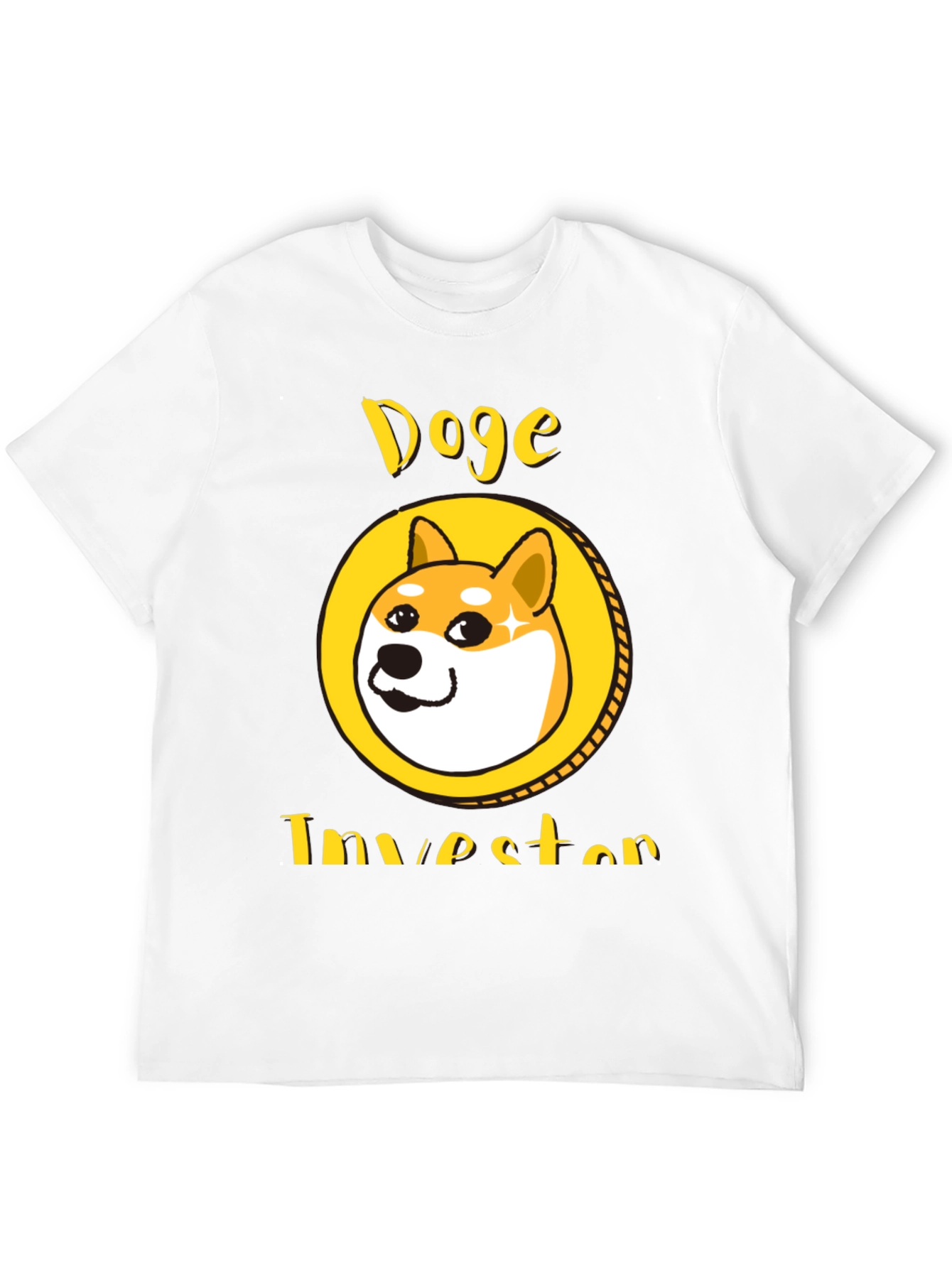Doge Investor Black T-Shirt - Meme Crypto Tee