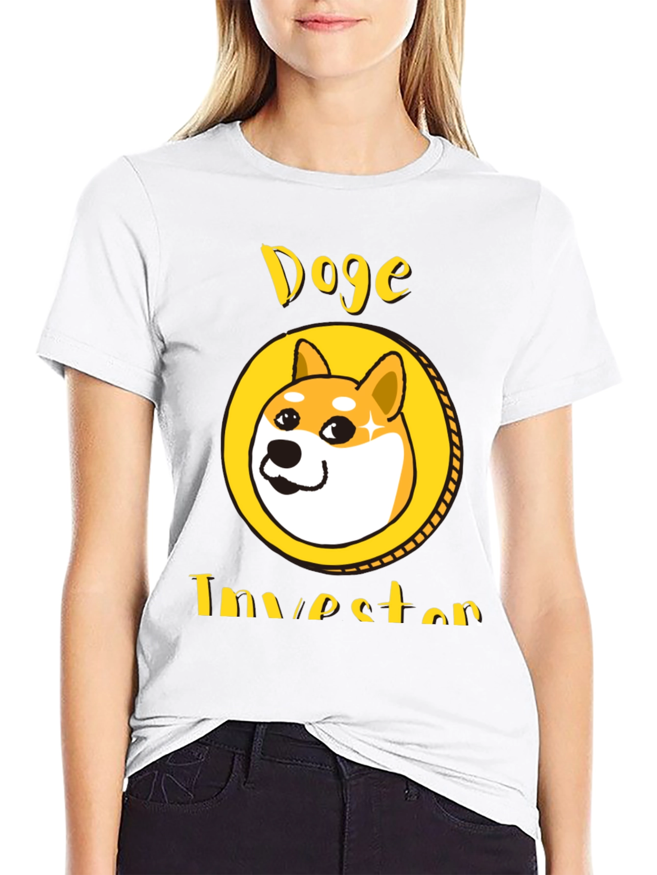 Doge Investor Black T-Shirt - Meme Crypto Tee