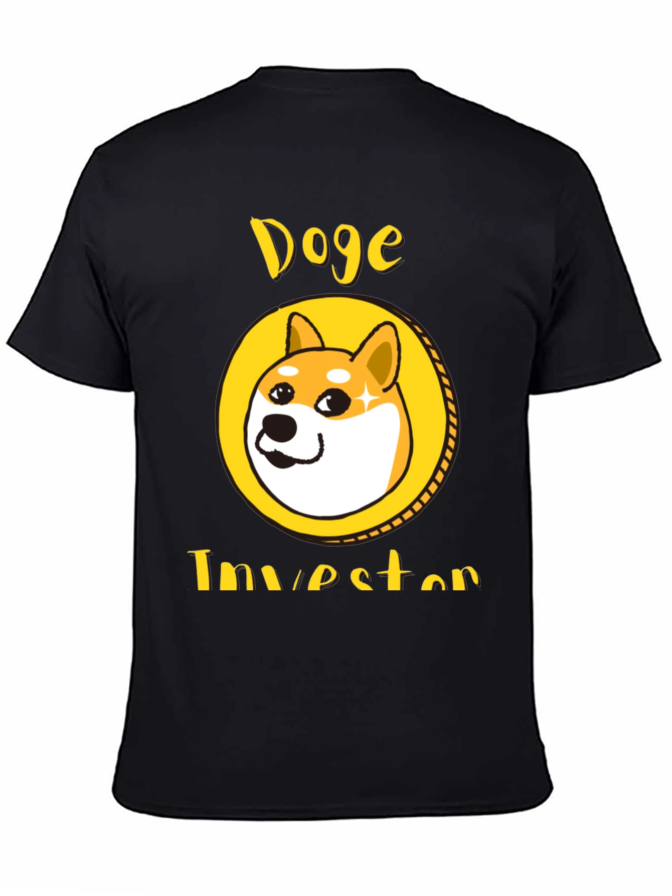 Doge Investor Black T-Shirt - Meme Crypto Tee