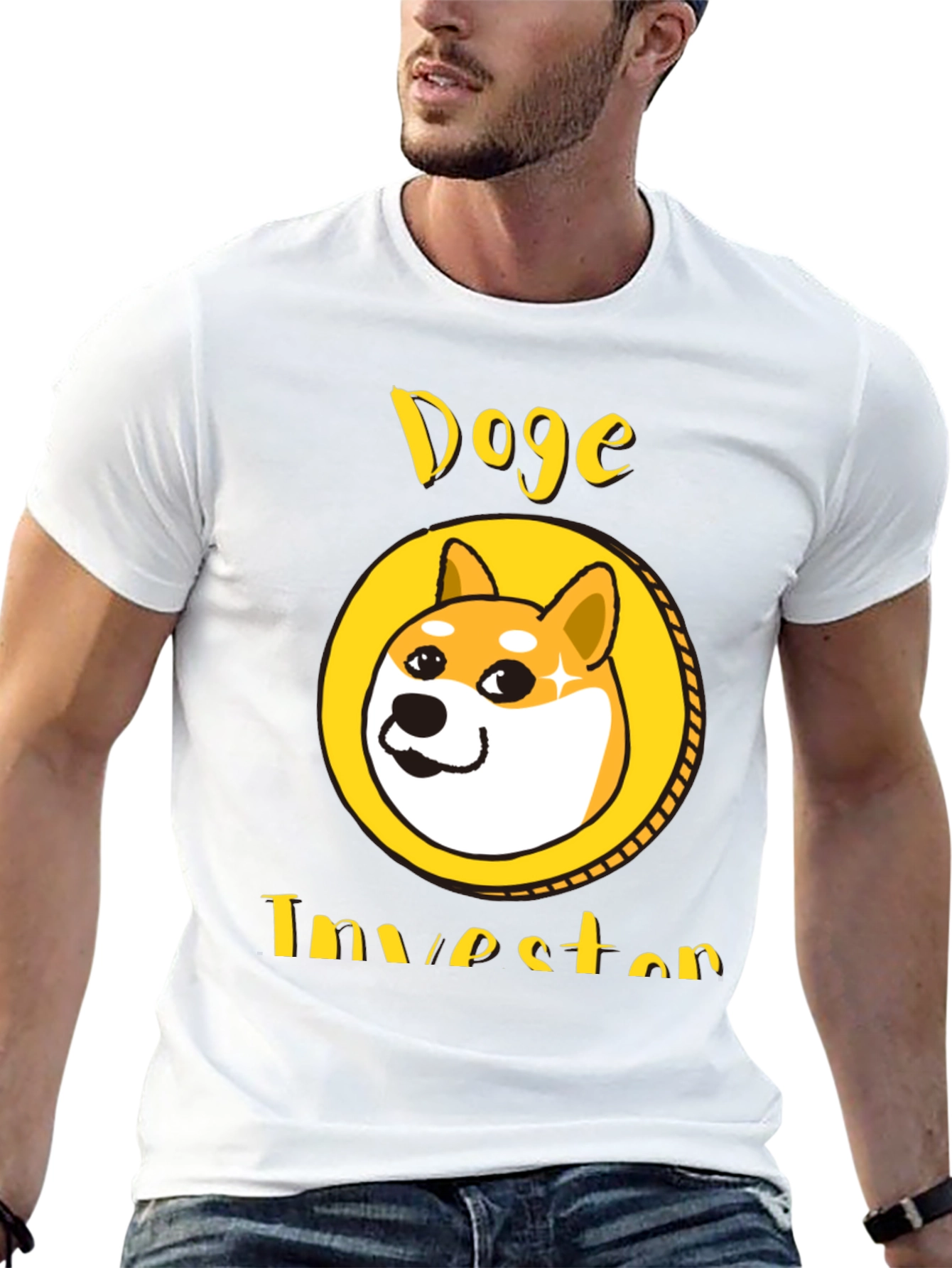 Doge Investor Black T-Shirt - Meme Crypto Tee