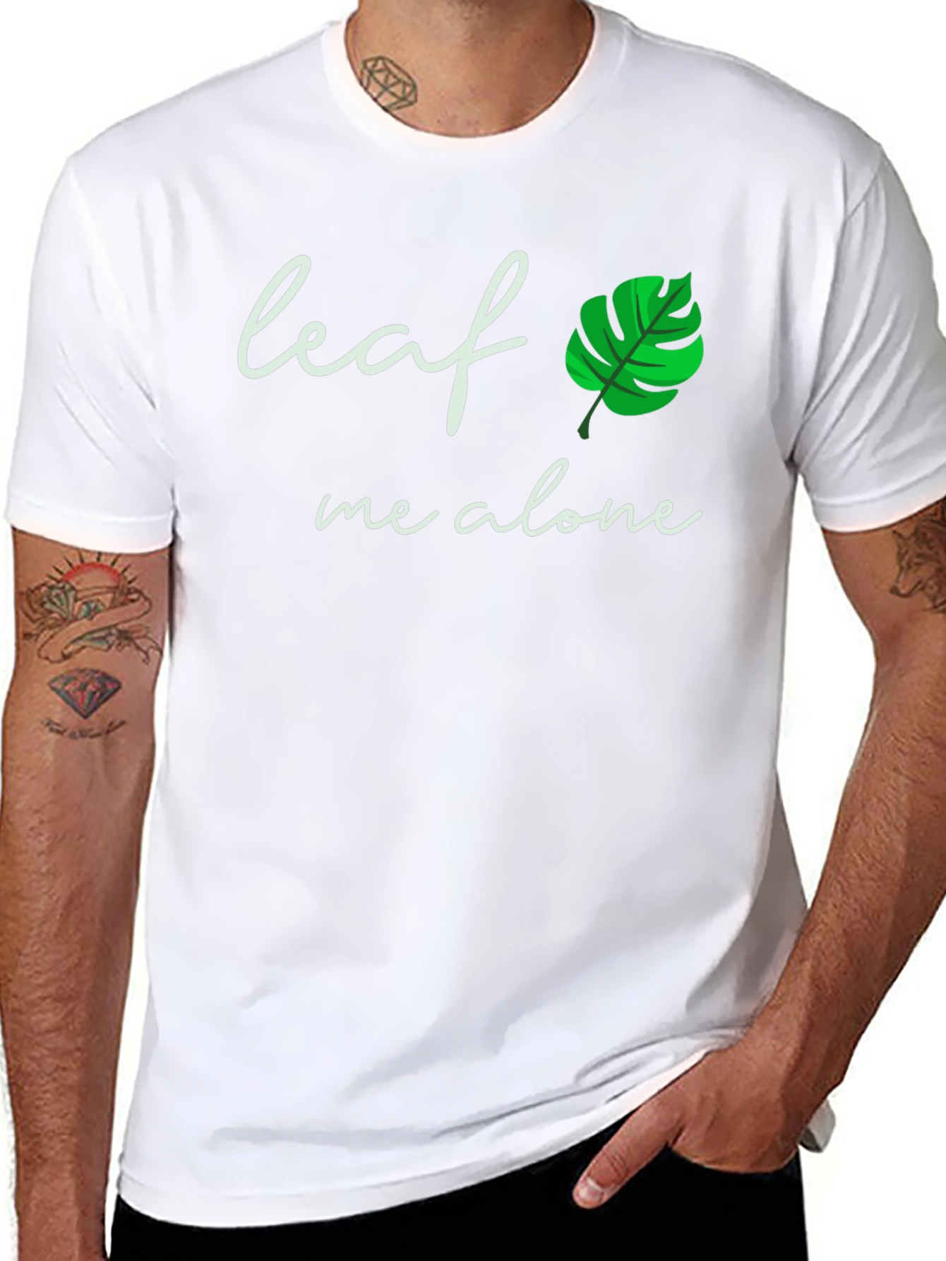 Leaf Me Alone T-Shirt - Funny Plant Lover Tee