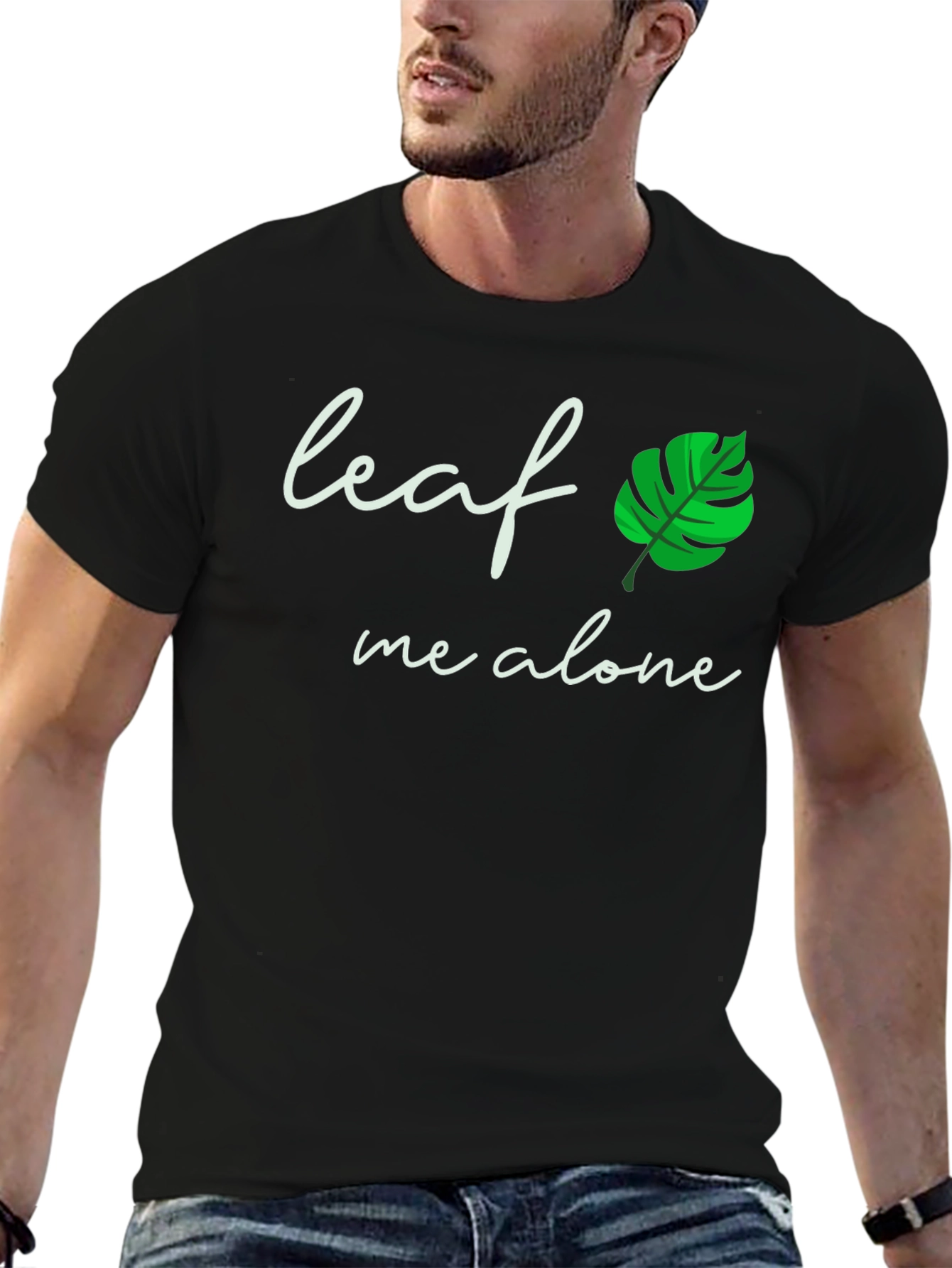 Leaf Me Alone T-Shirt - Funny Plant Lover Tee