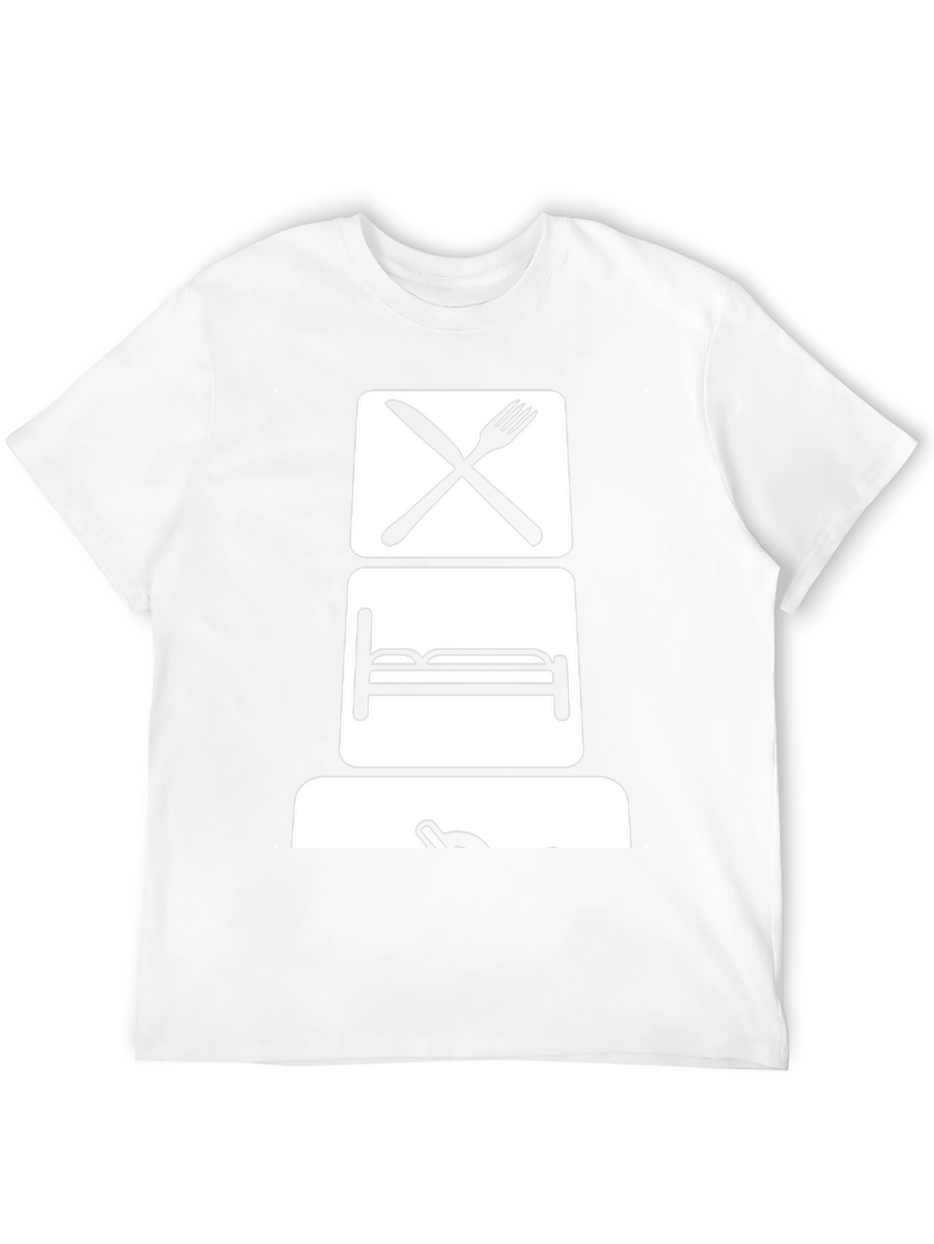 Eat Sleep Game T-Shirt - Black Graphic Tee