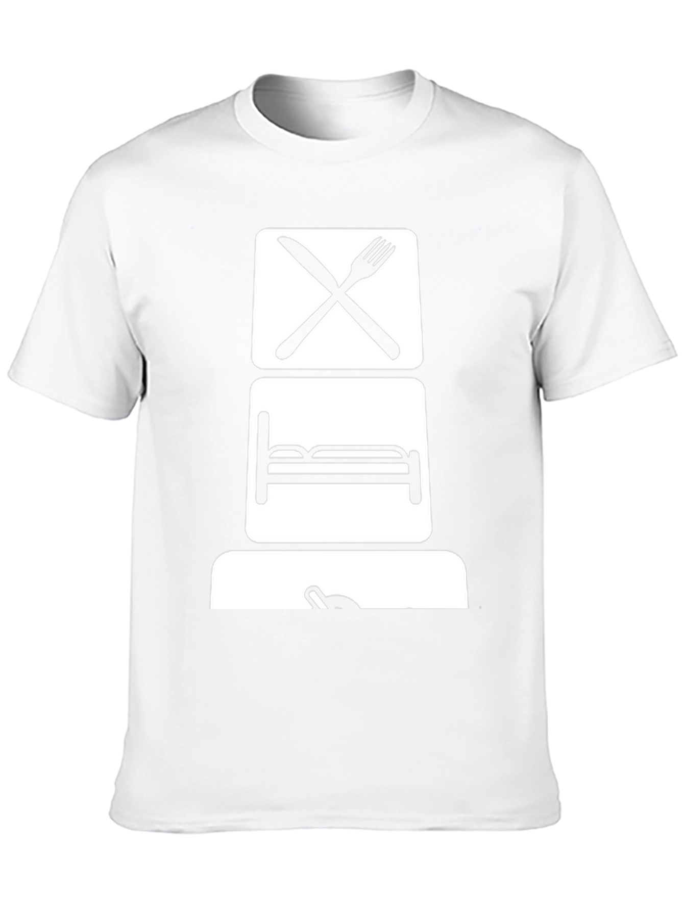 Eat Sleep Game T-Shirt - Black Graphic Tee