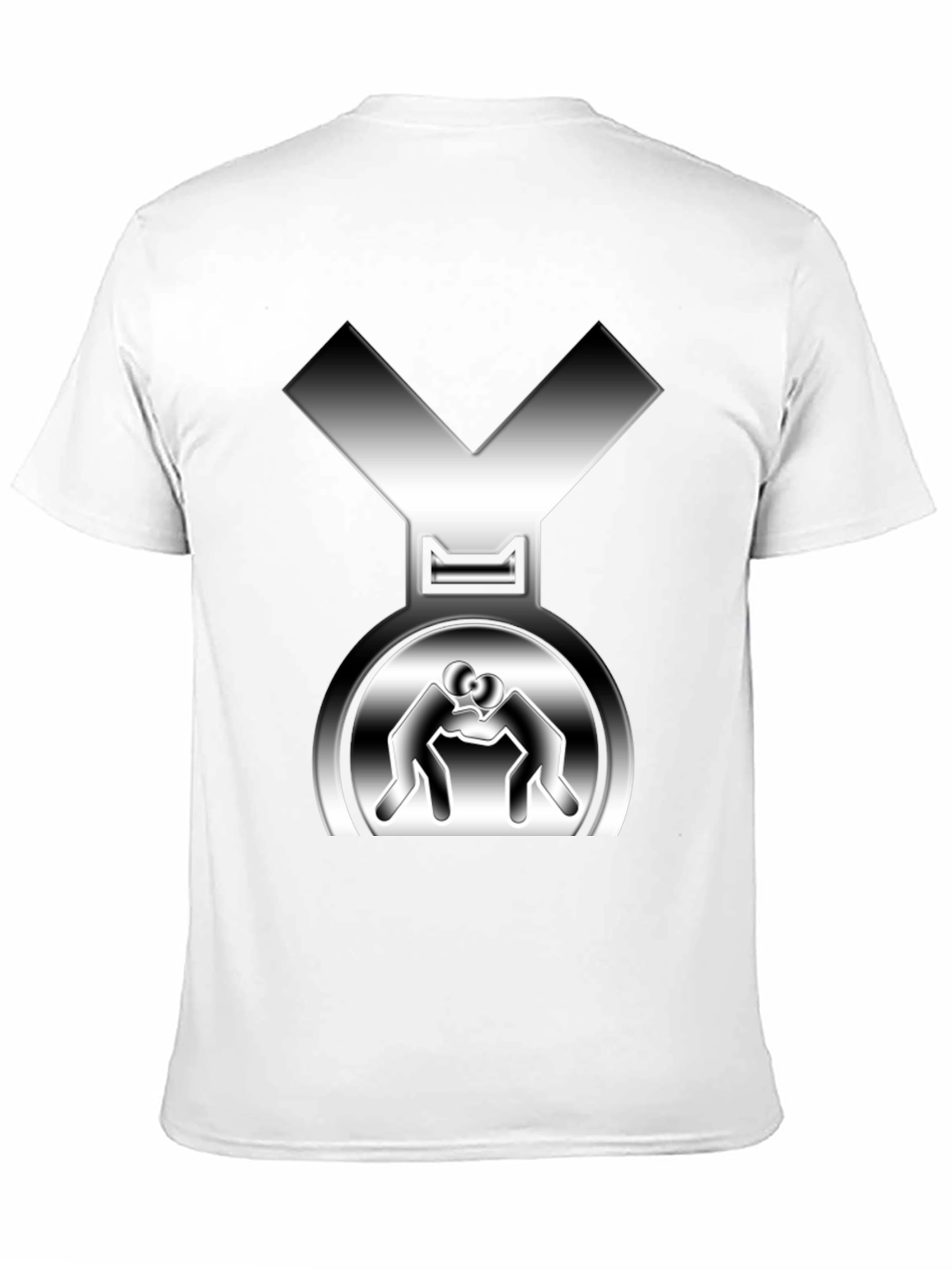 Wrestling Medal Graphic Tee - Mens Black T-Shirt