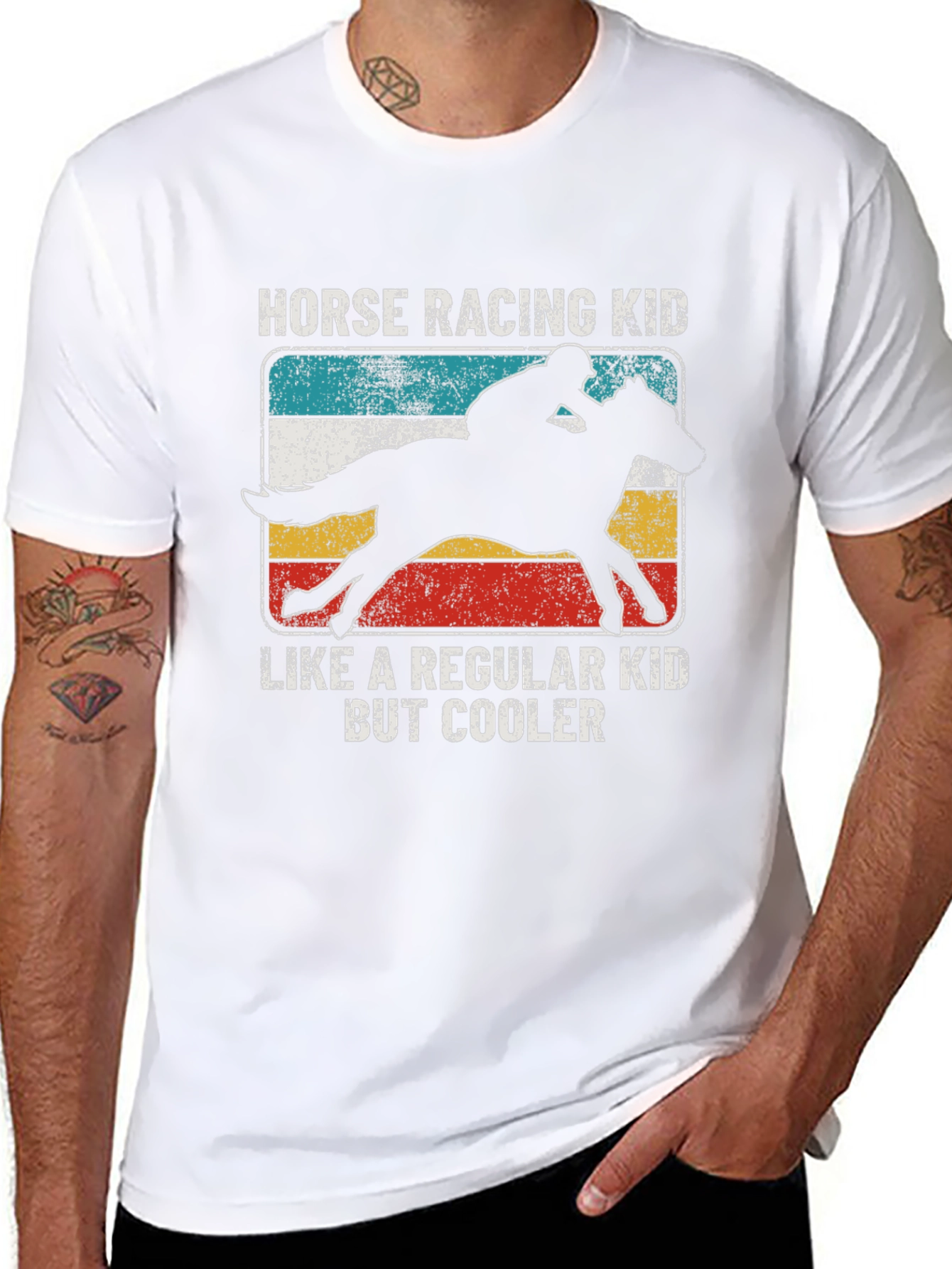 Horse Racing Kid T-Shirt - Cool Equestrian Tee