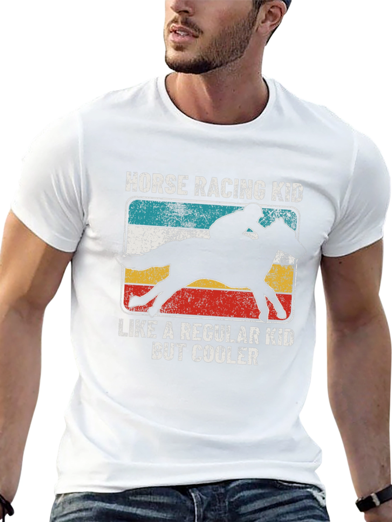 Horse Racing Kid T-Shirt - Cool Equestrian Tee