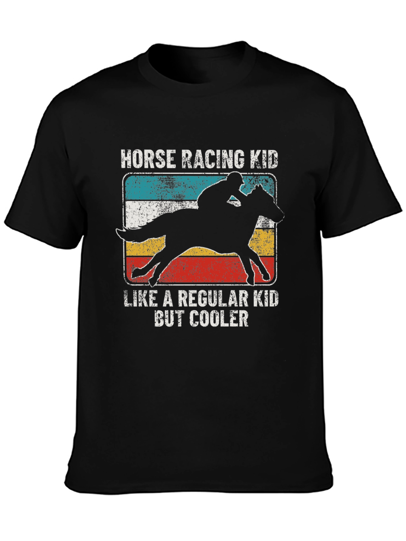 Horse Racing Kid T-Shirt - Cool Equestrian Tee