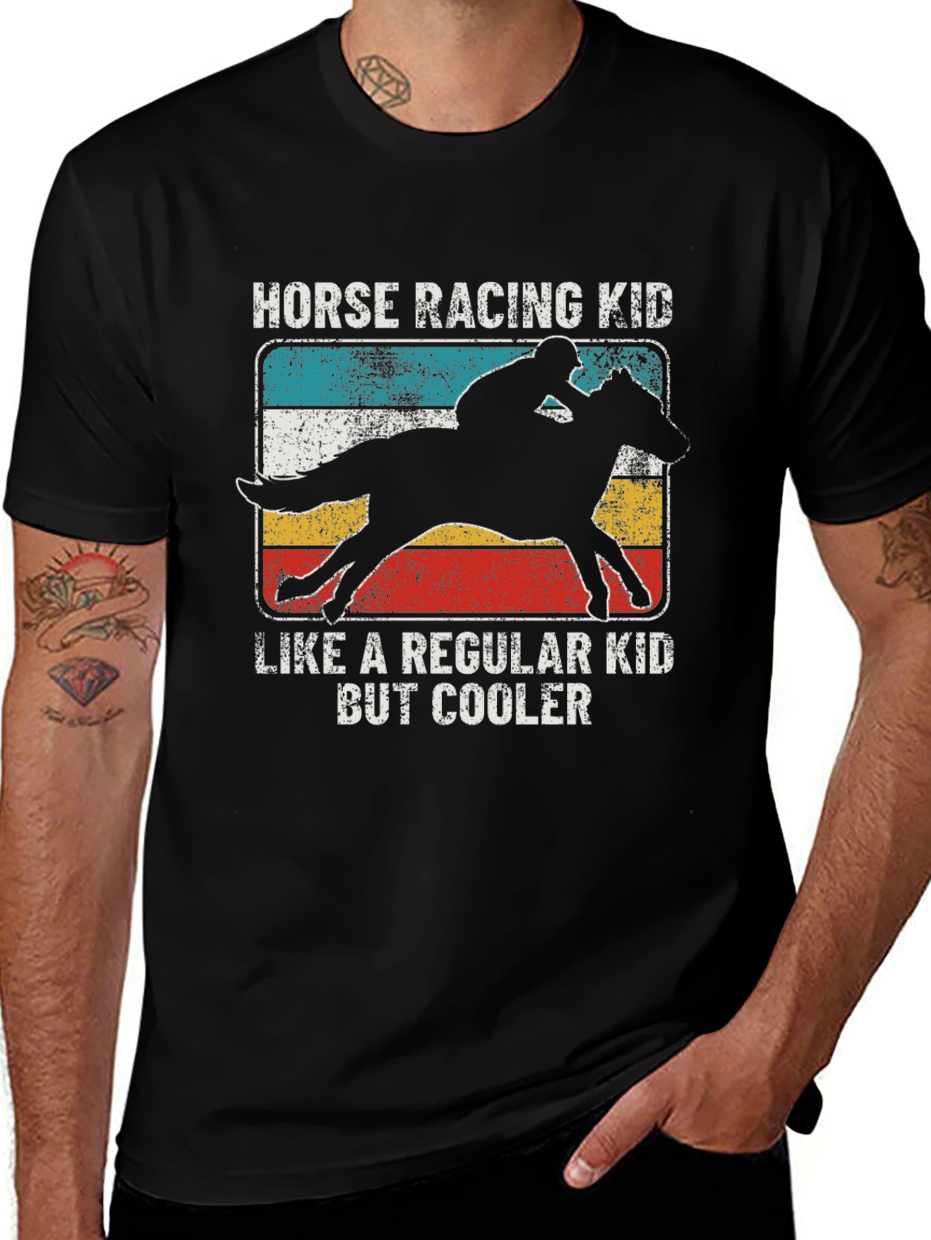 Horse Racing Kid T-Shirt - Cool Equestrian Tee