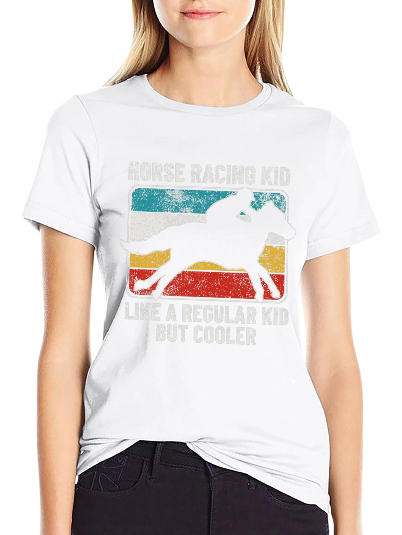 Horse Racing Kid T-Shirt - Cool Equestrian Tee