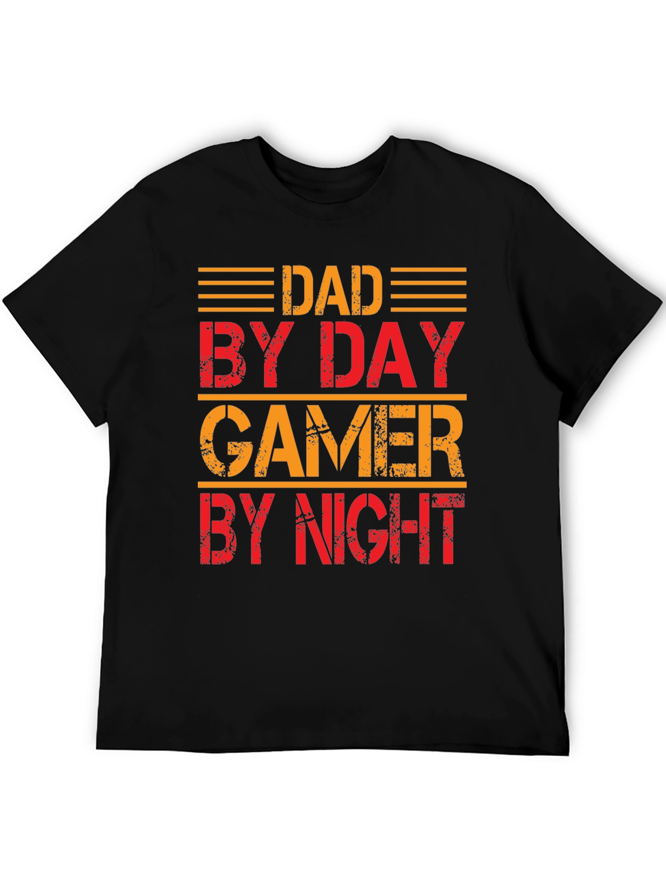 Dad By Day Gamer By Night Graphic T-Shirt