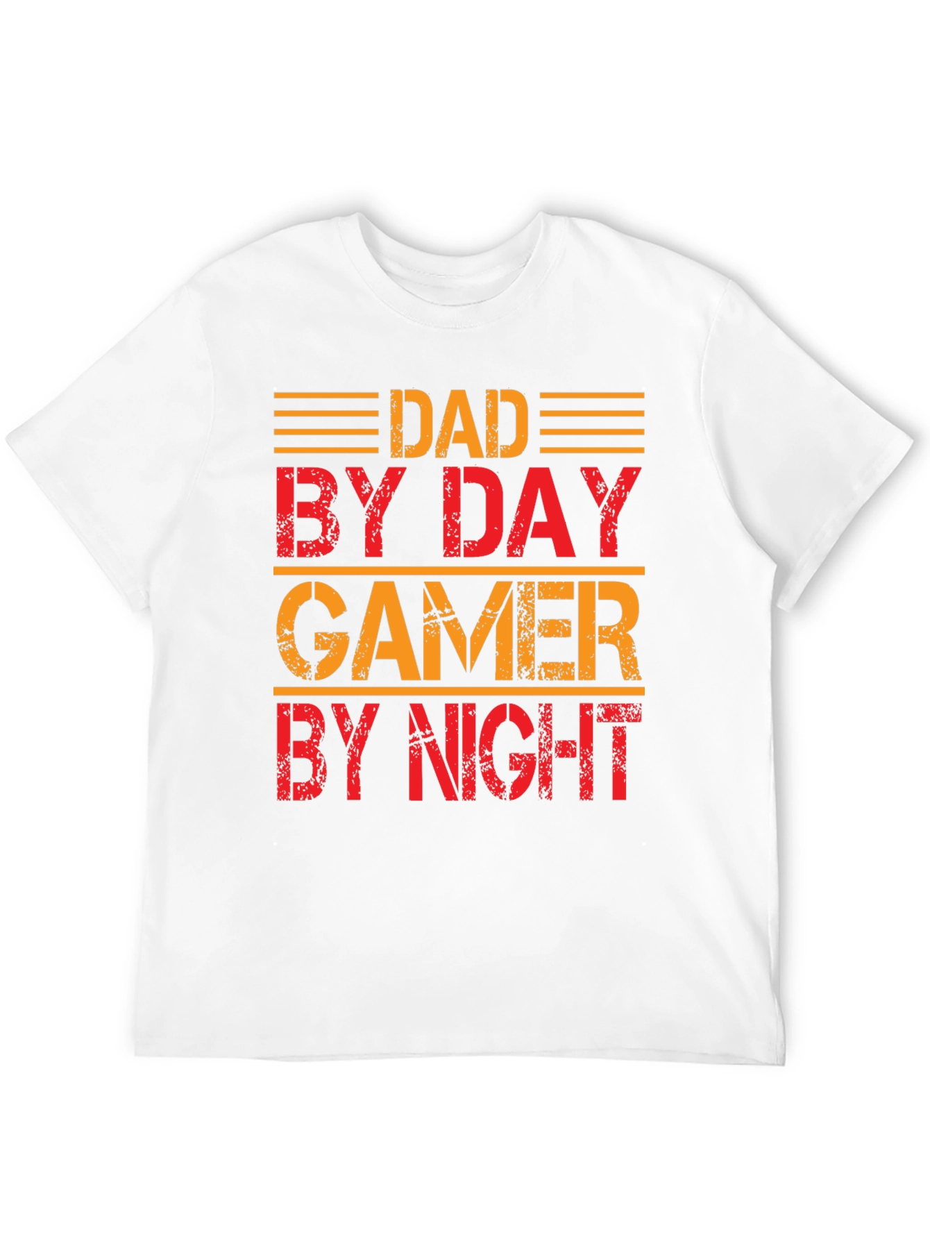 Dad By Day Gamer By Night Graphic T-Shirt