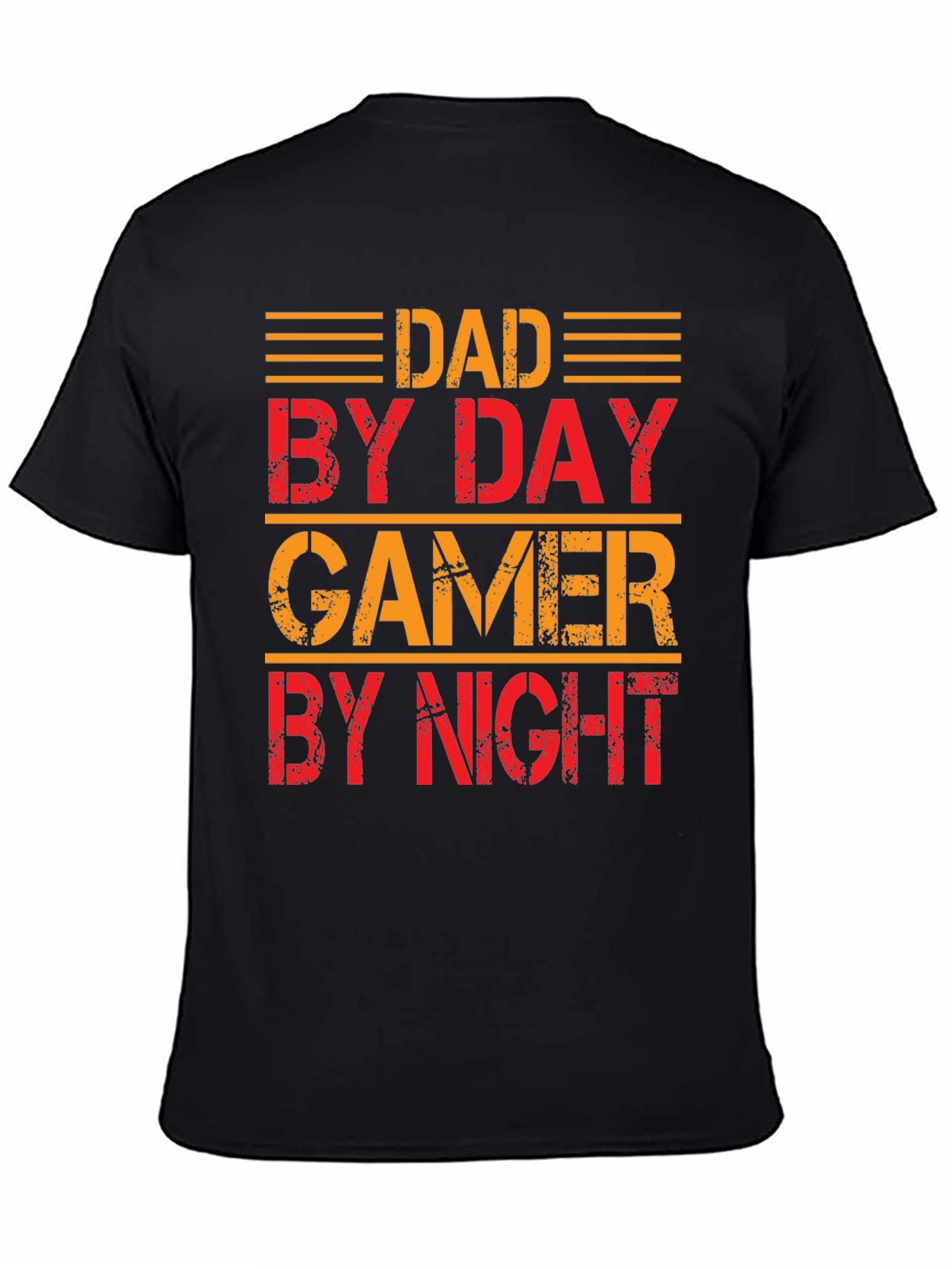 Dad By Day Gamer By Night Graphic T-Shirt
