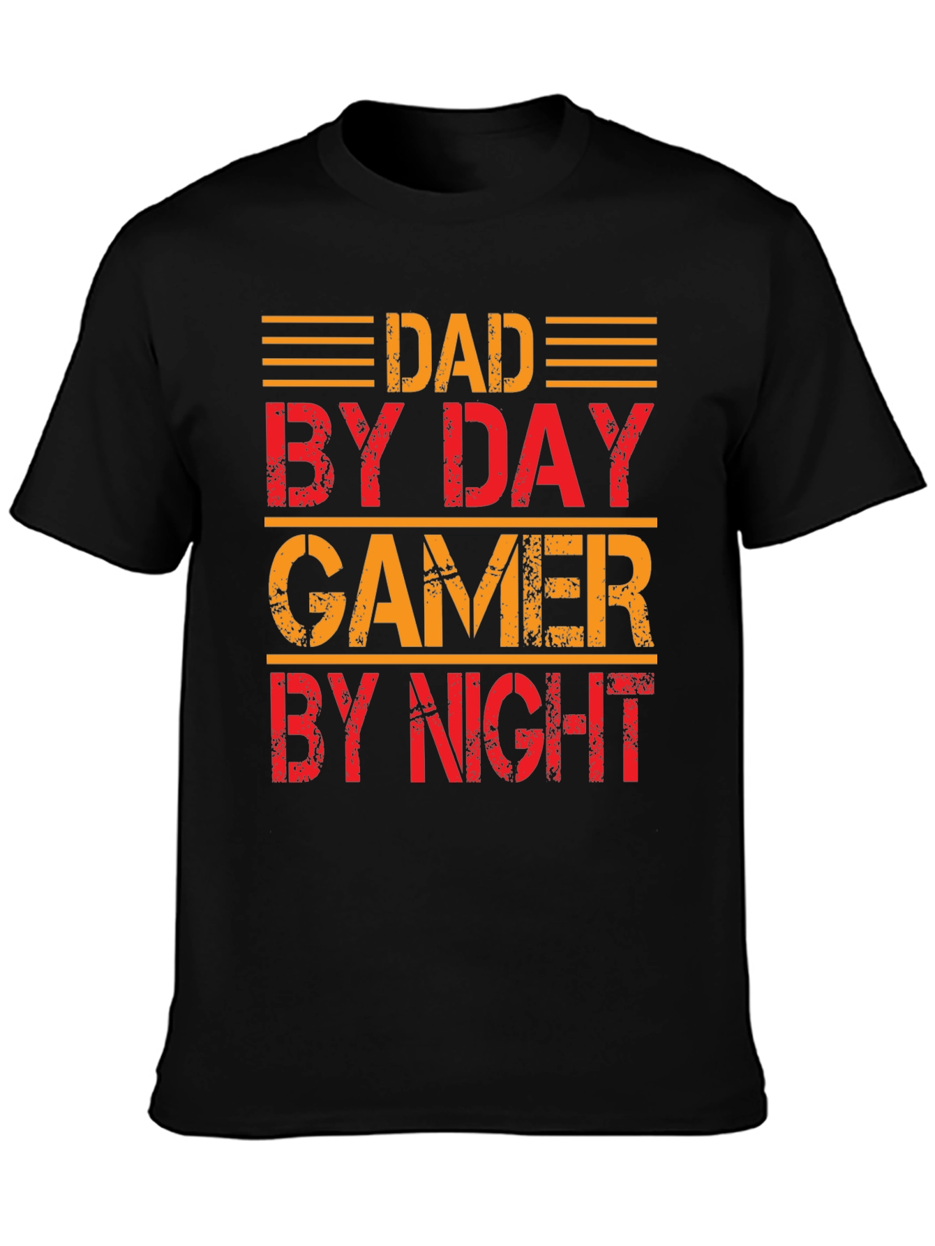 Dad By Day Gamer By Night Graphic T-Shirt