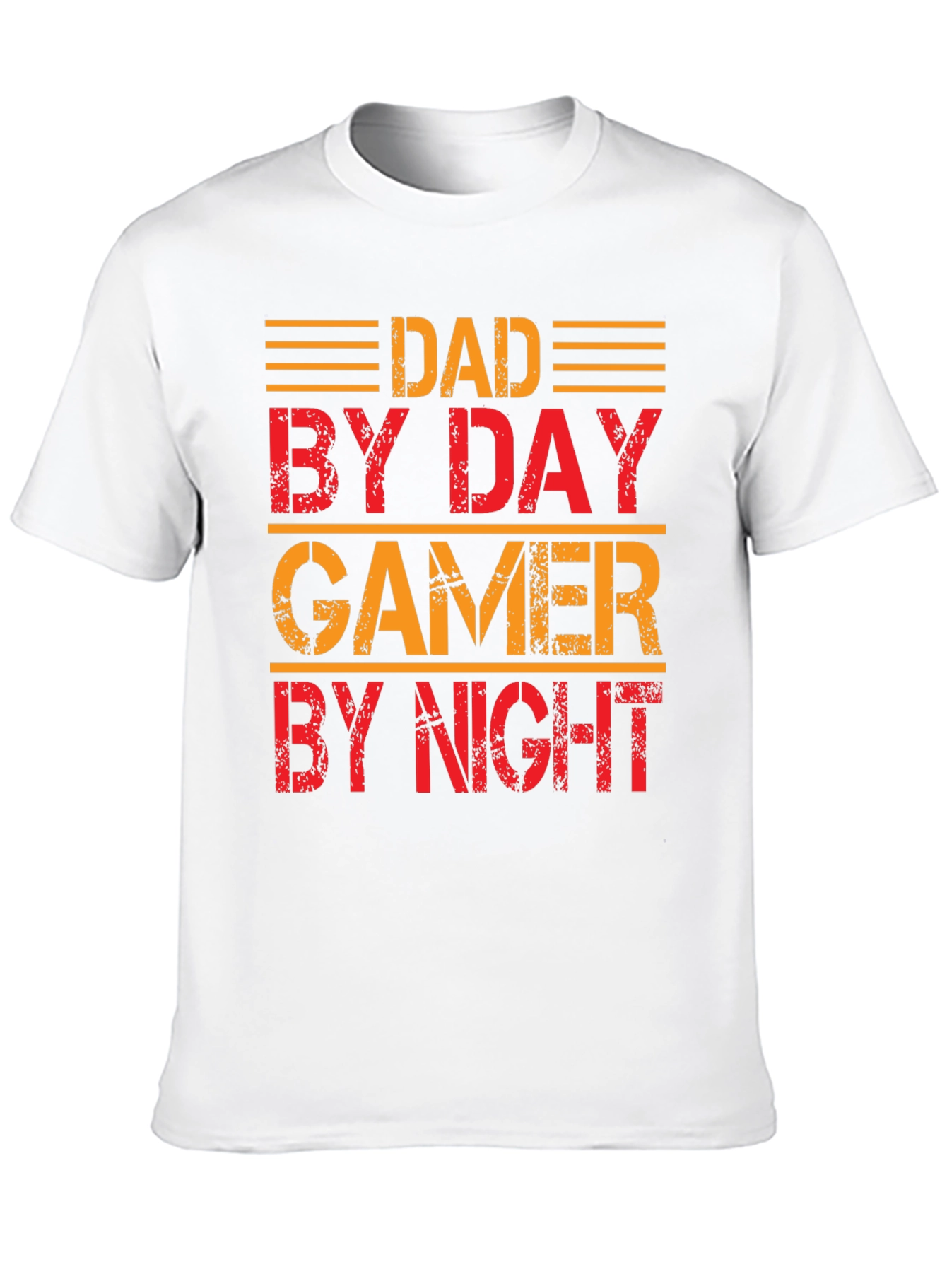 Dad By Day Gamer By Night Graphic T-Shirt