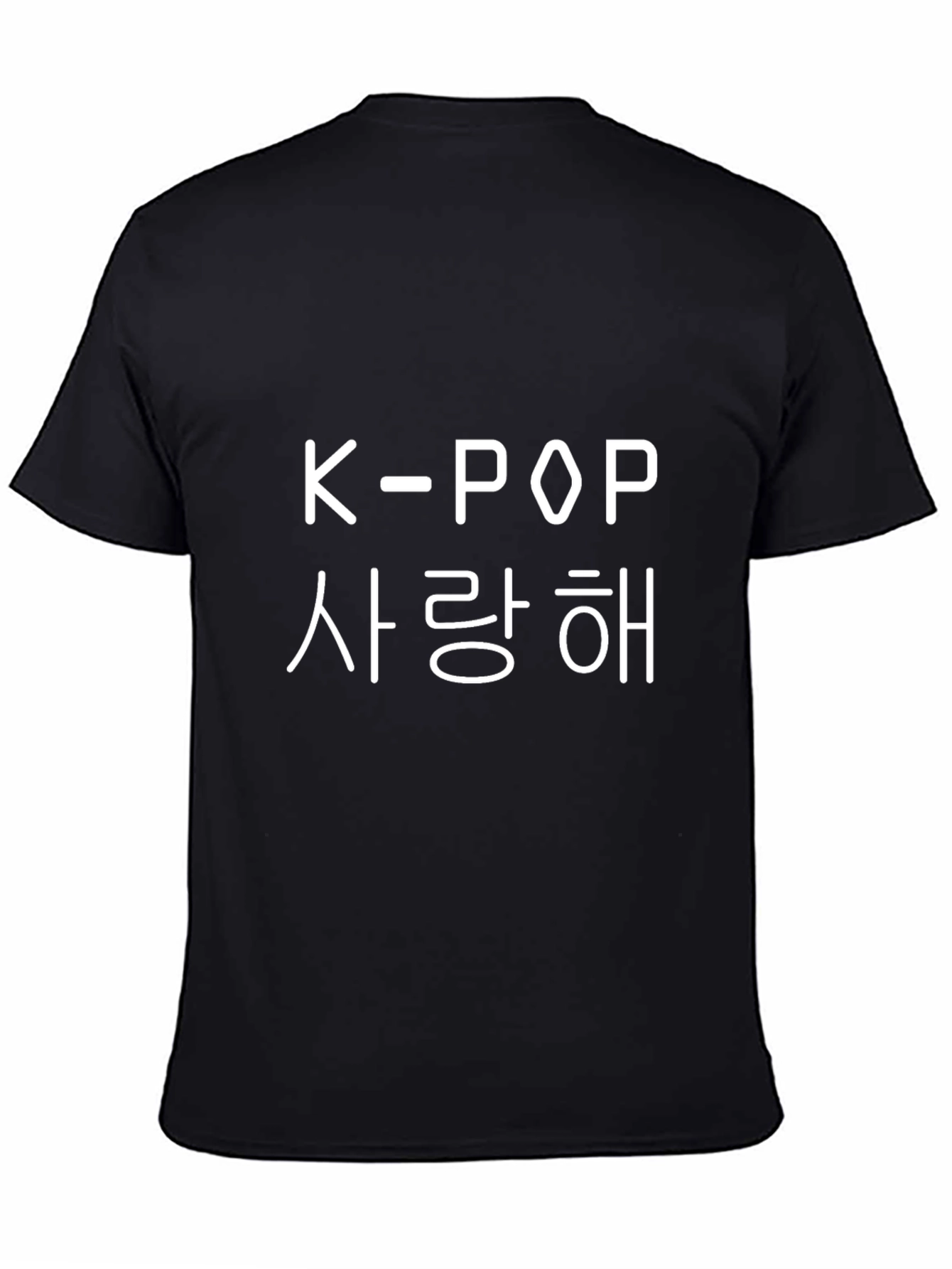 K-Pop Saranghae Black T-Shirt
