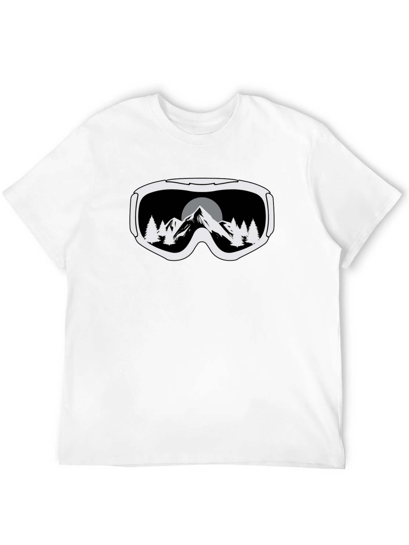 Mountain Goggles Graphic Tee - Black