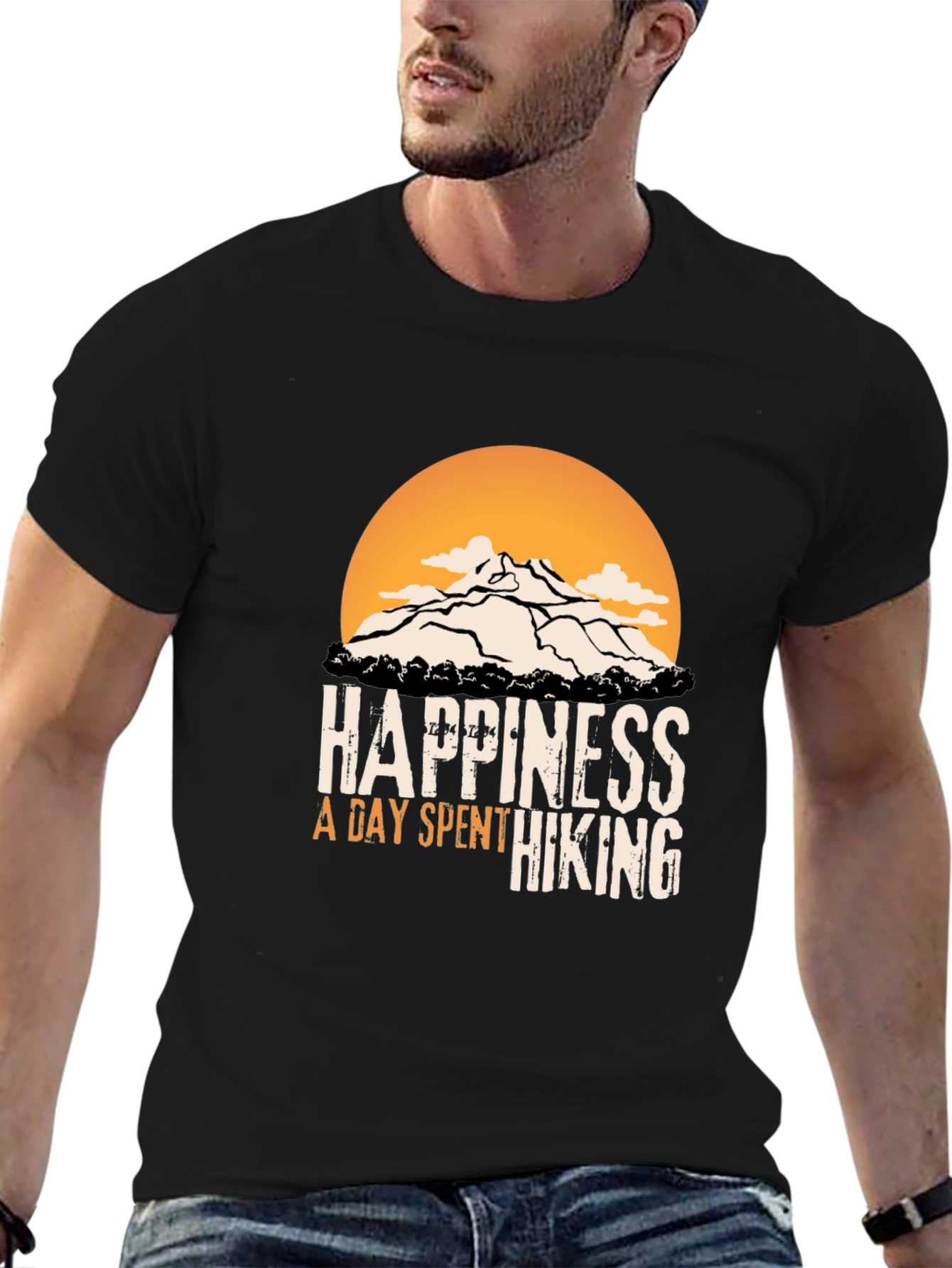 Hiking Adventure T-Shirt - Happiness Is Hiking Design