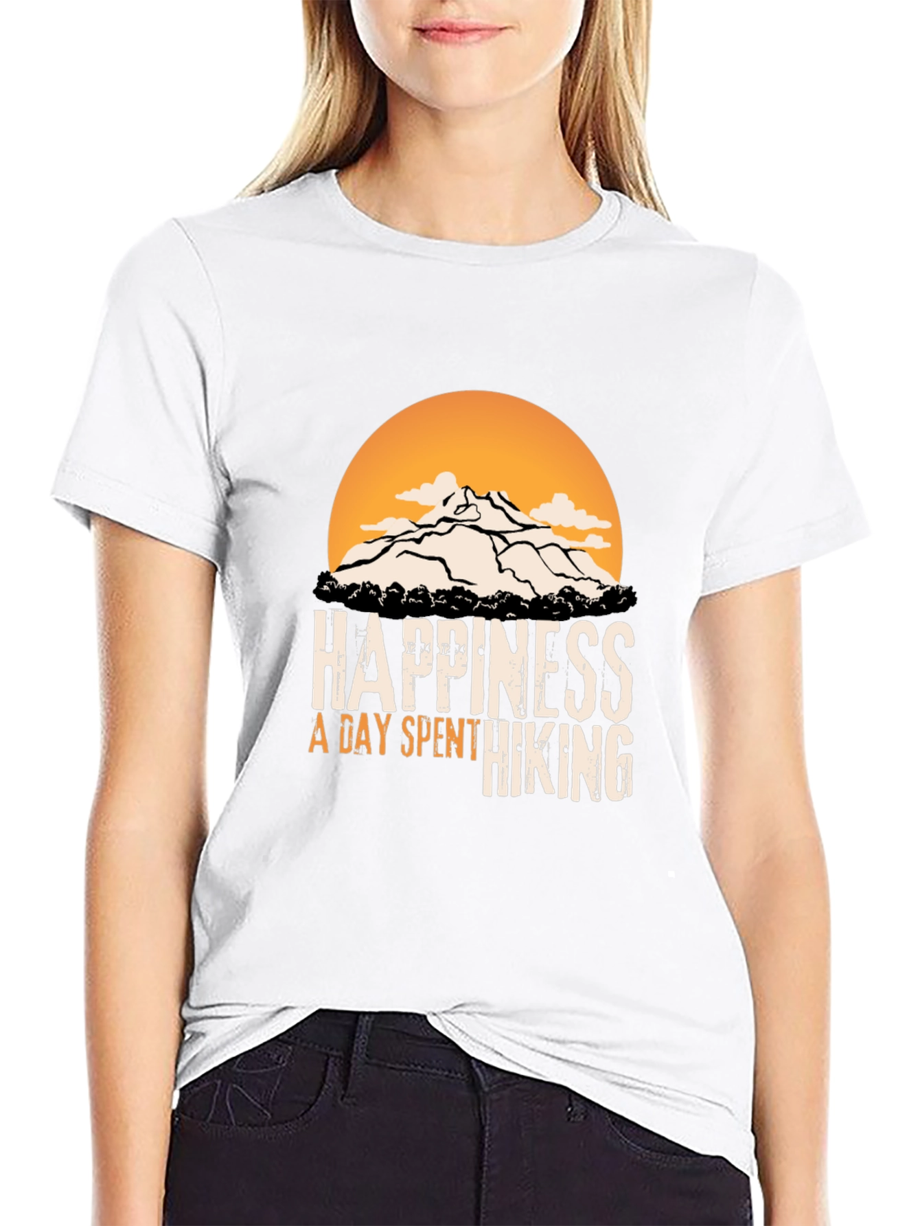 Hiking Adventure T-Shirt - Happiness Is Hiking Design