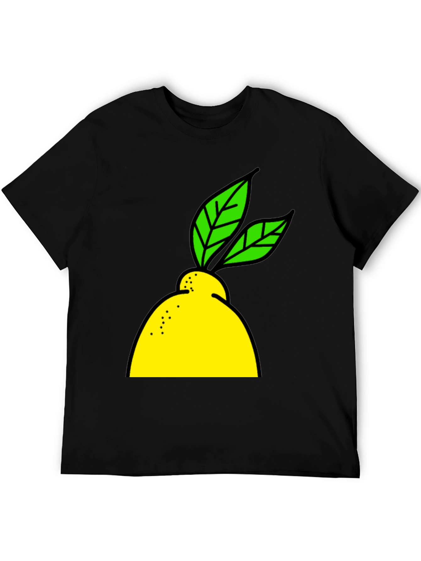 Lemon Graphic Black T-Shirt - Fresh Style