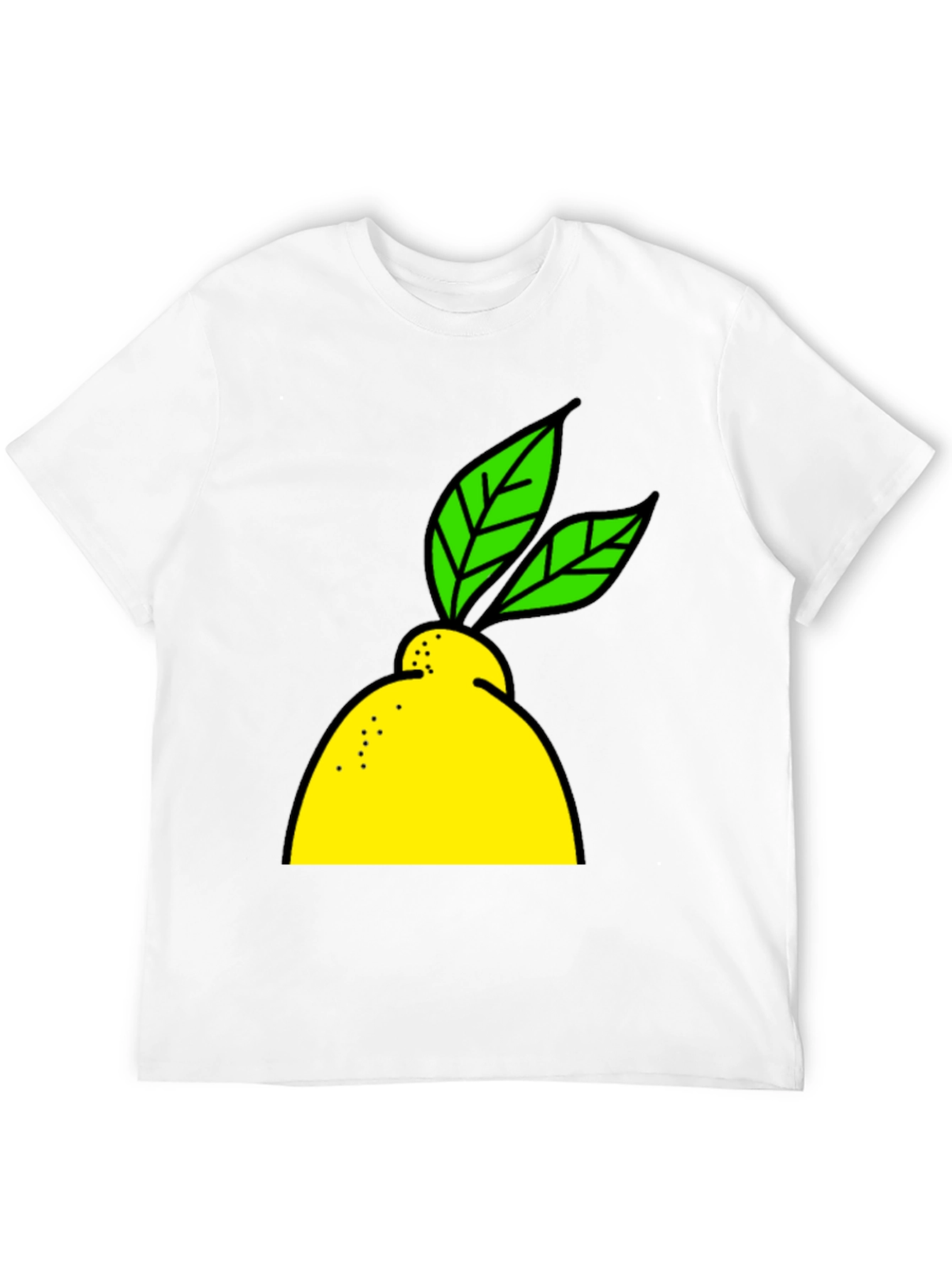 Lemon Graphic Black T-Shirt - Fresh Style