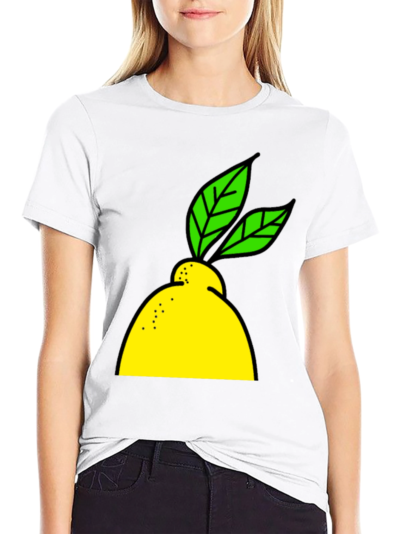 Lemon Graphic Black T-Shirt - Fresh Style