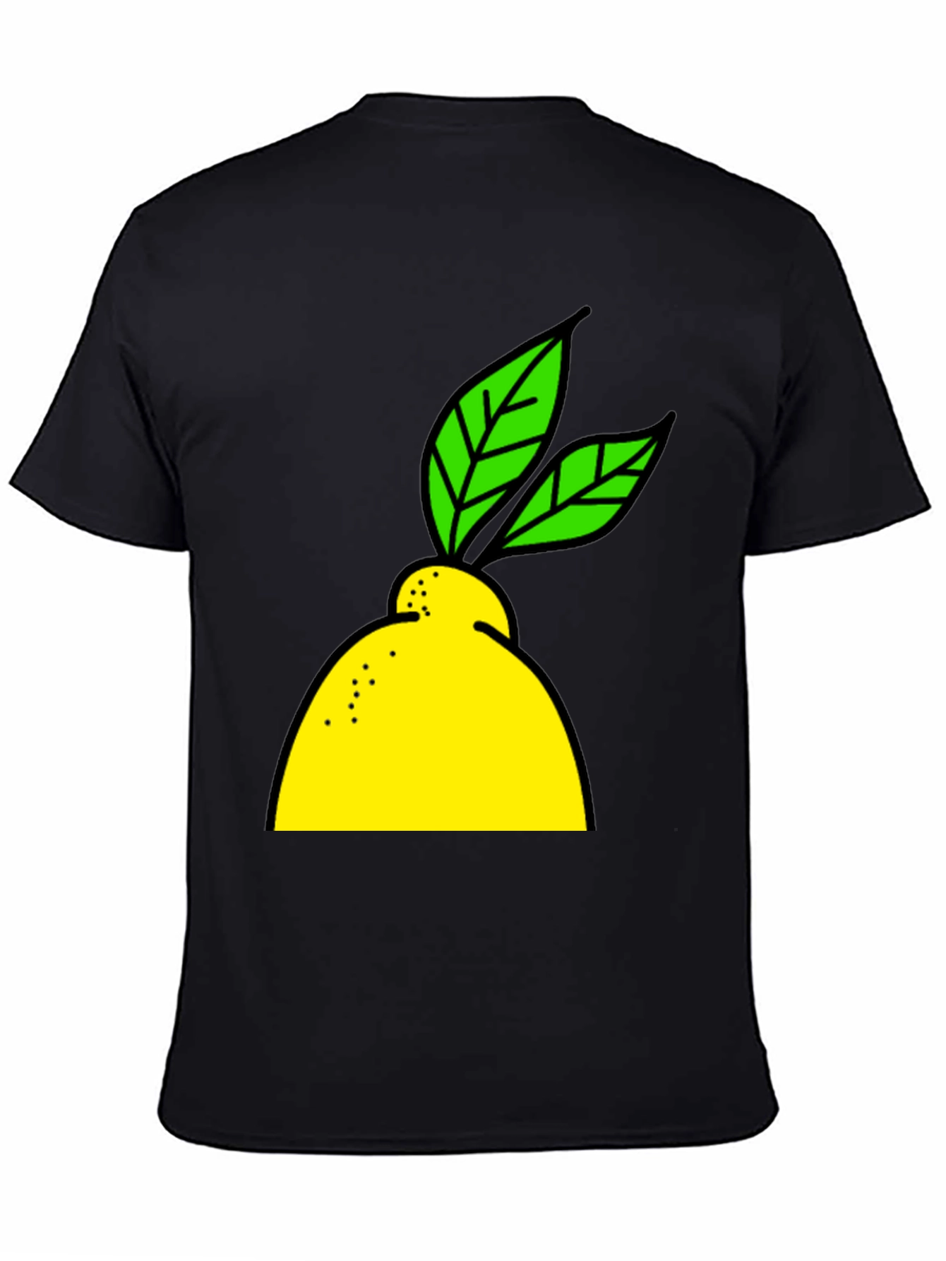 Lemon Graphic Black T-Shirt - Fresh Style