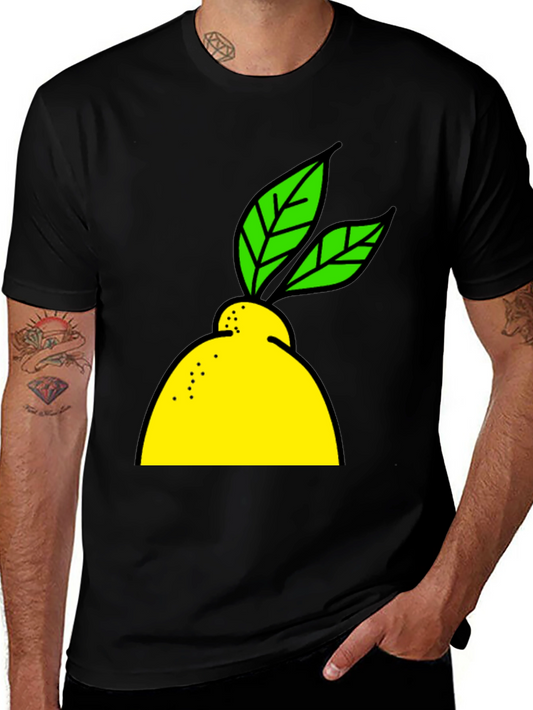 Lemon Graphic Black T-Shirt - Fresh Style