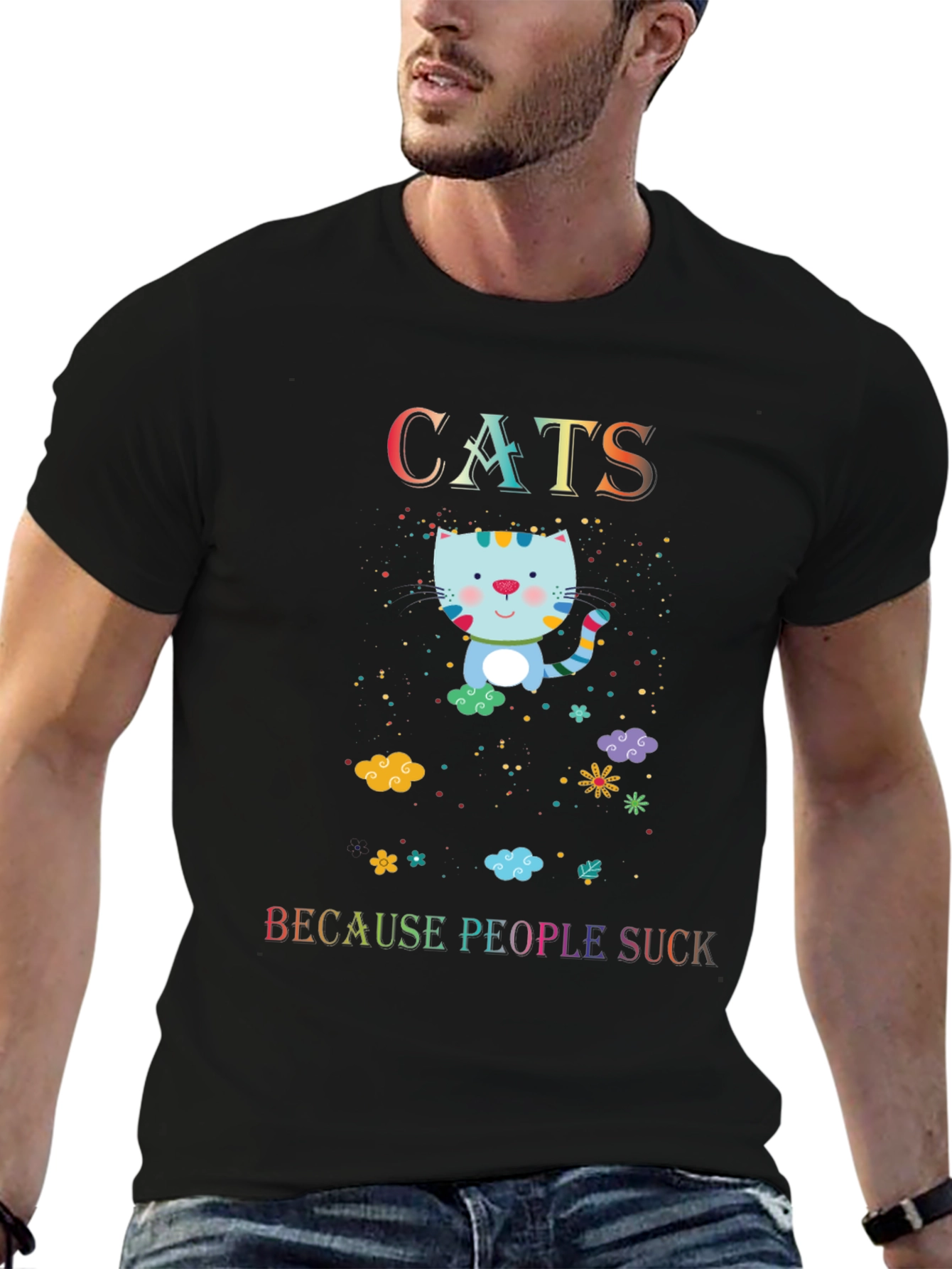 Cats Because People Suck T-Shirt
